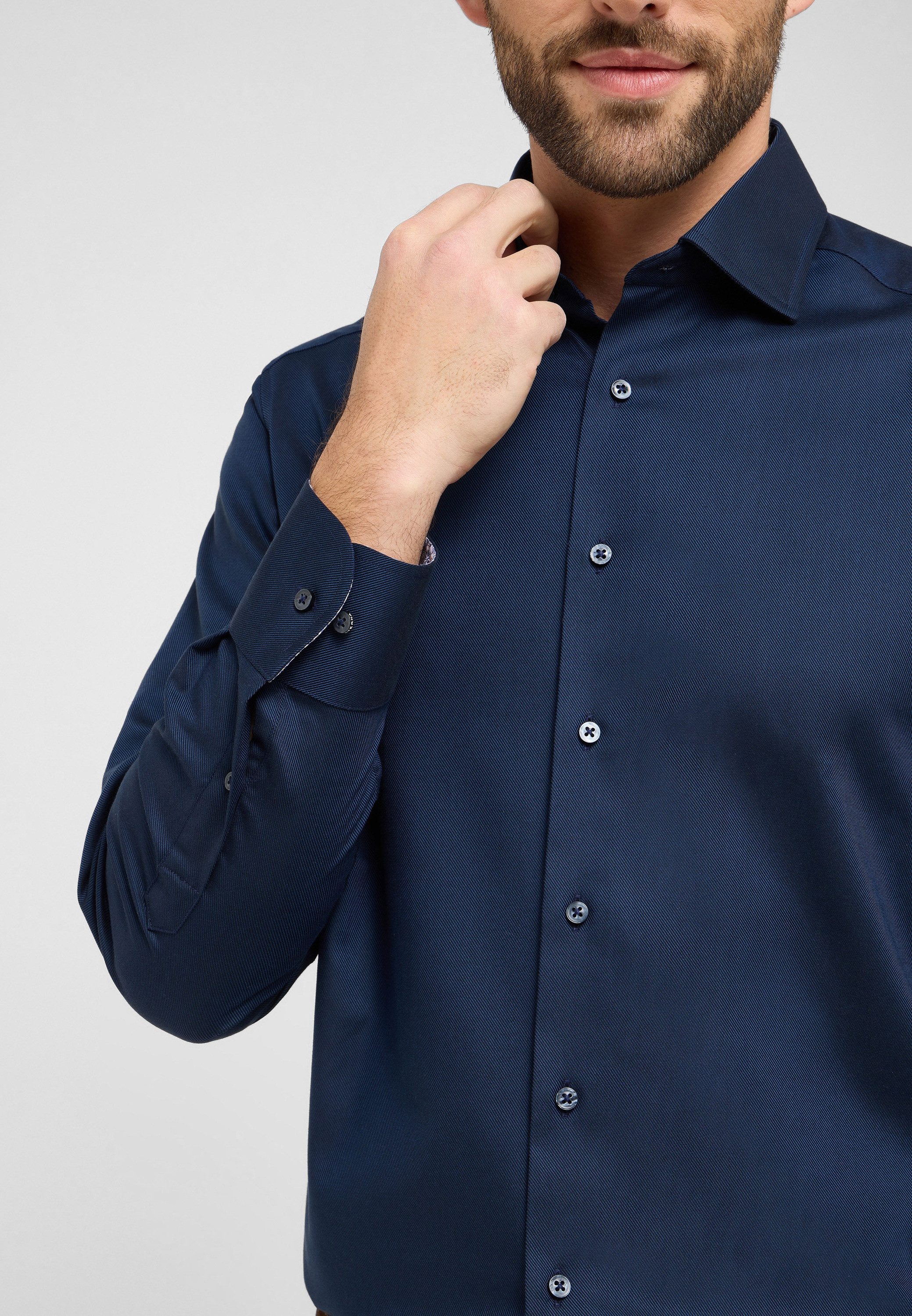 Eterna Overhemd met lange mouwen Comfort fit