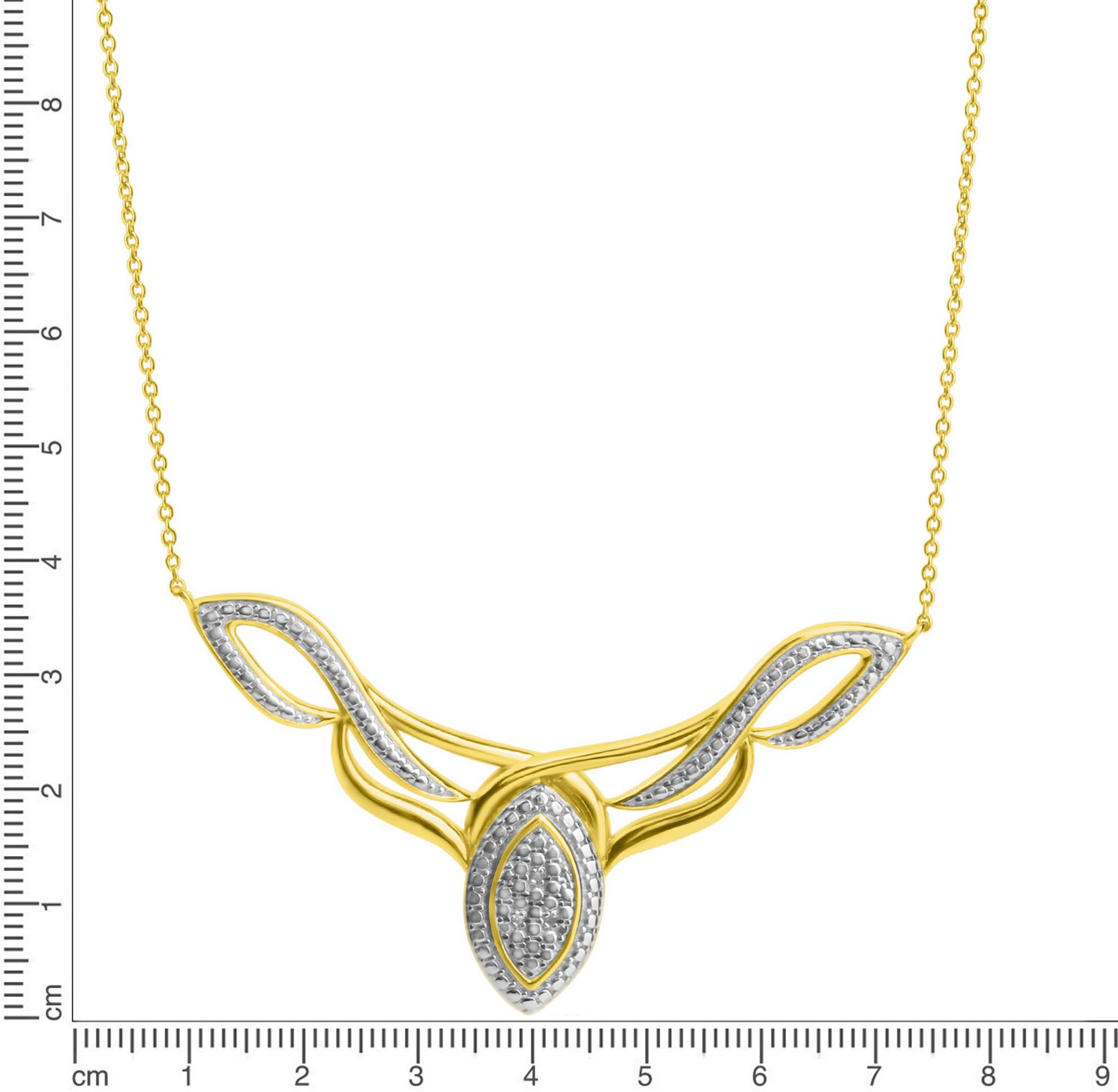 Firetti Ketting met hanger Sieraad cadeau zilverkleur 925 halssieraad halsketting statement navette