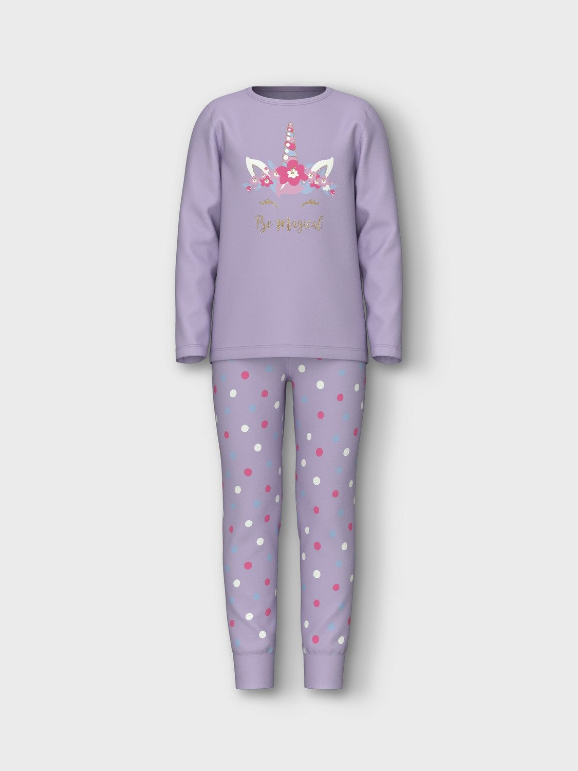 Name It Pyjama NKFNIGHTSET PASTEL LILAC MAGICAL NOOS
