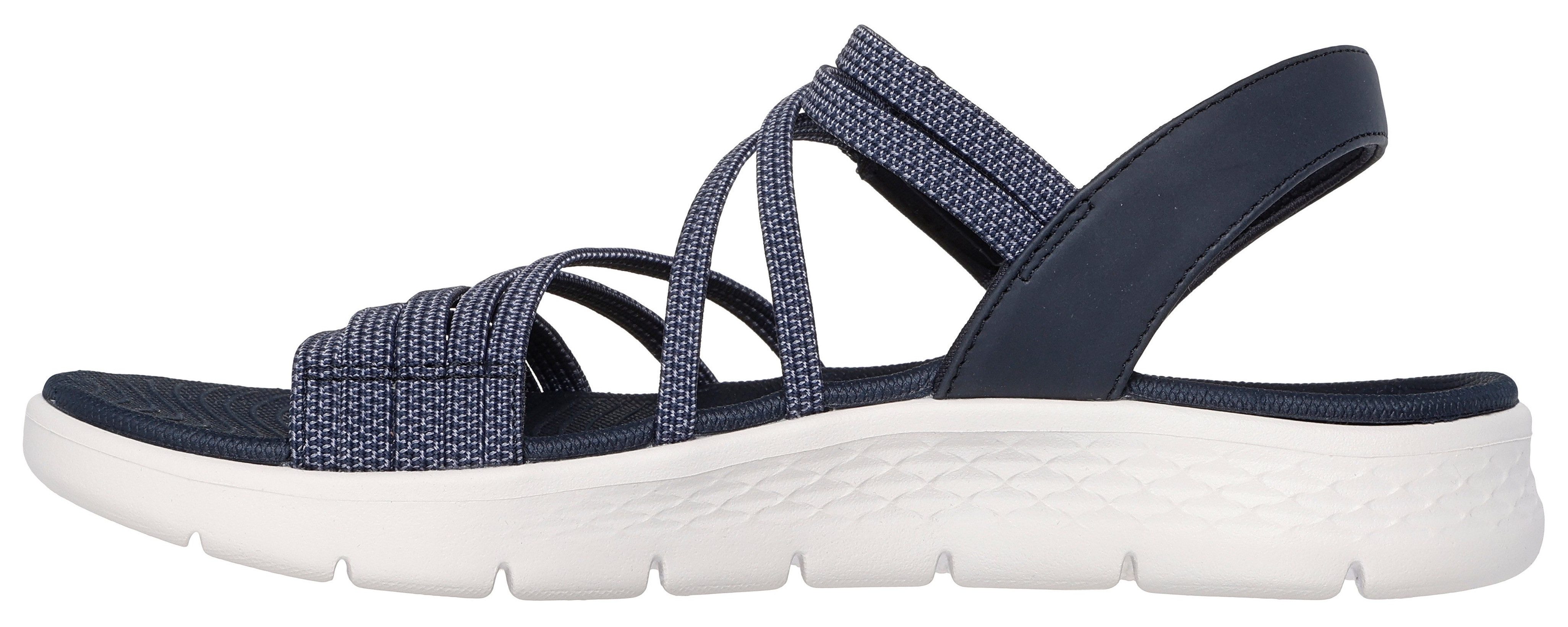 Skechers Sandalen GO WALK FLEX SANDAL , instapschoen, zomerschoen, plateausandaal met goga mat voetbed