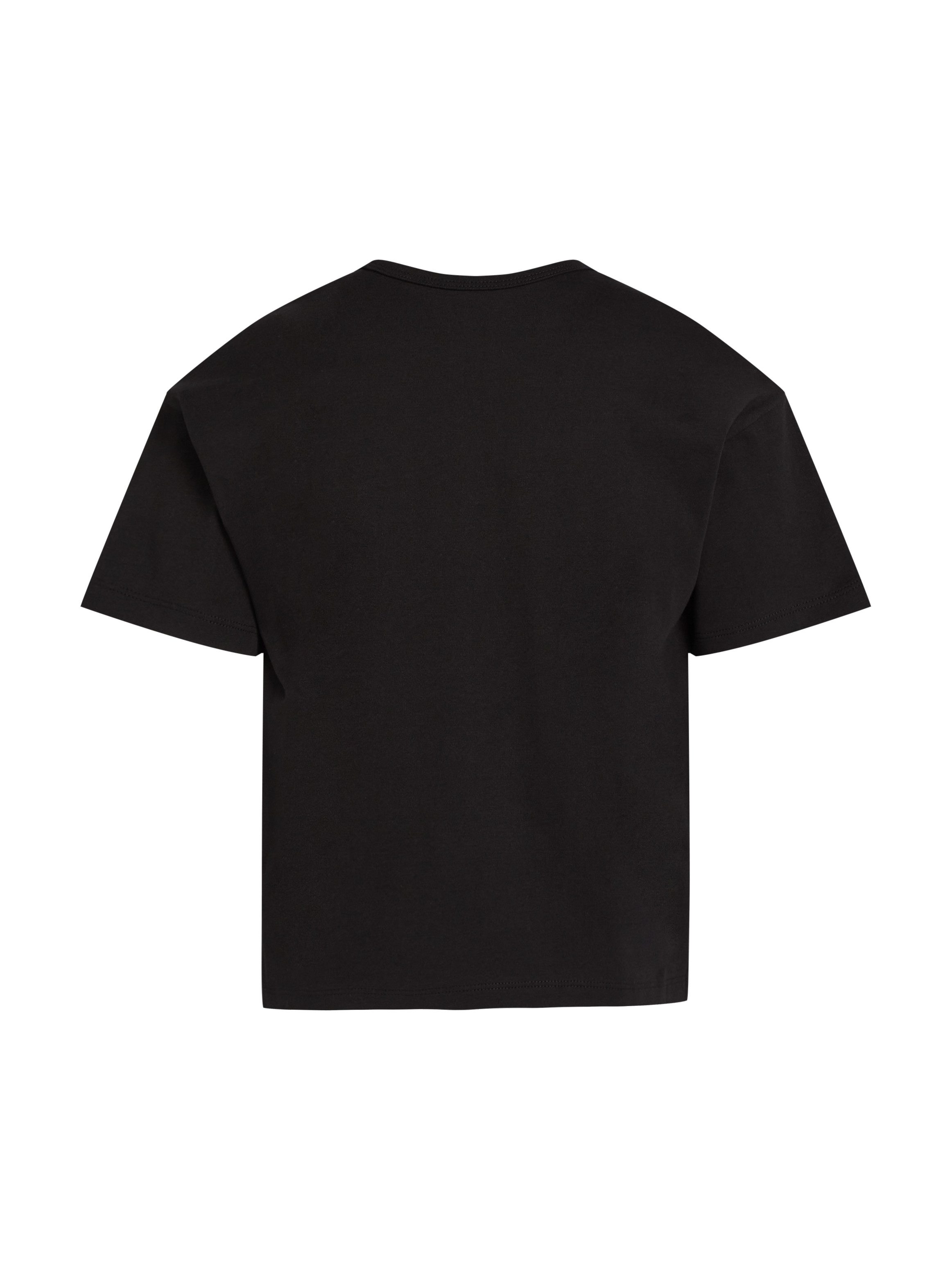 Calvin Klein Shirt met ronde hals MONOLOGO GLITTER SS T-SHIRT voor kinderen tot 16 jaar met logo-opdruk