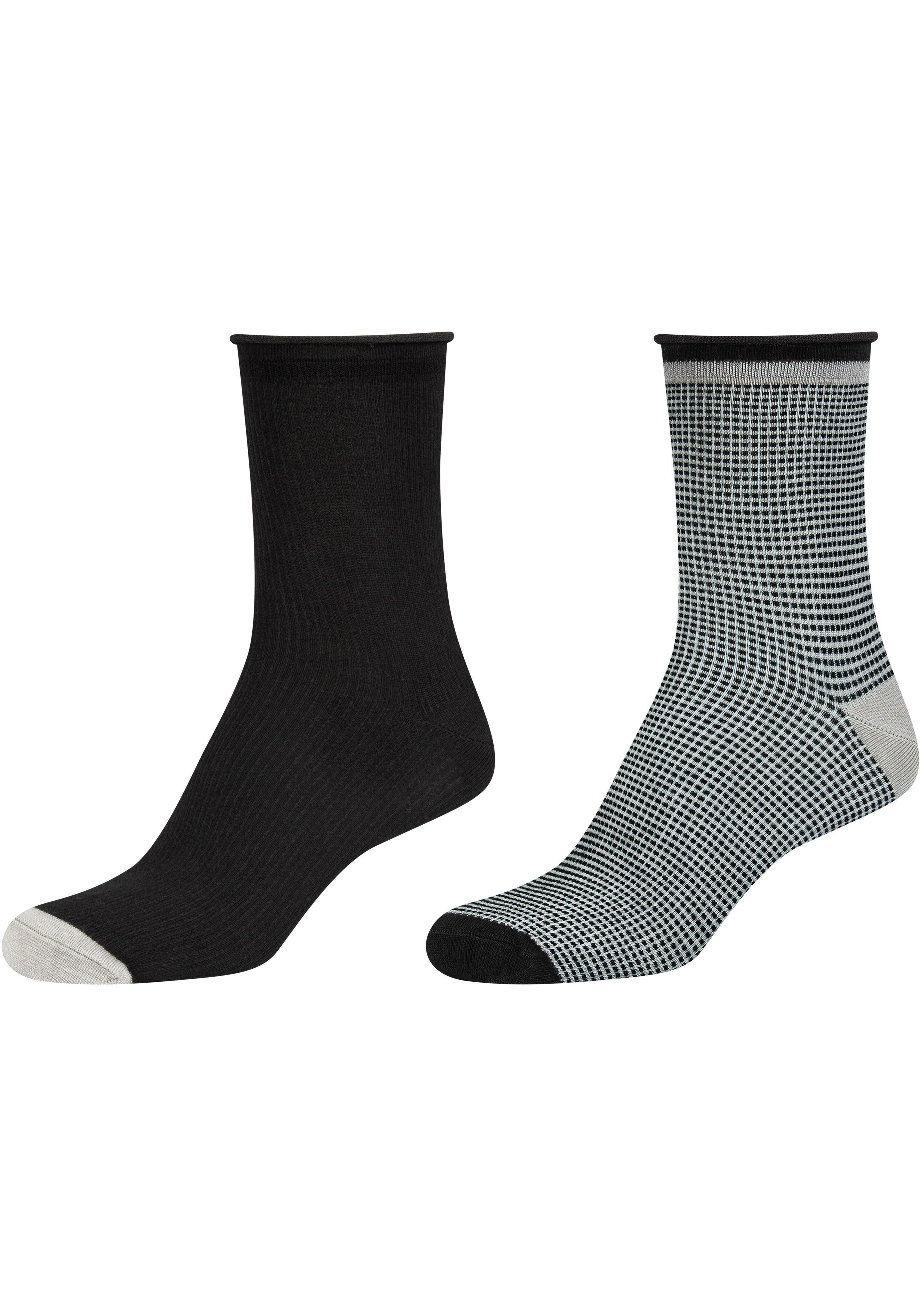 Camano Lange sokken Silky Touch met verstevigde hiel (4 paar)