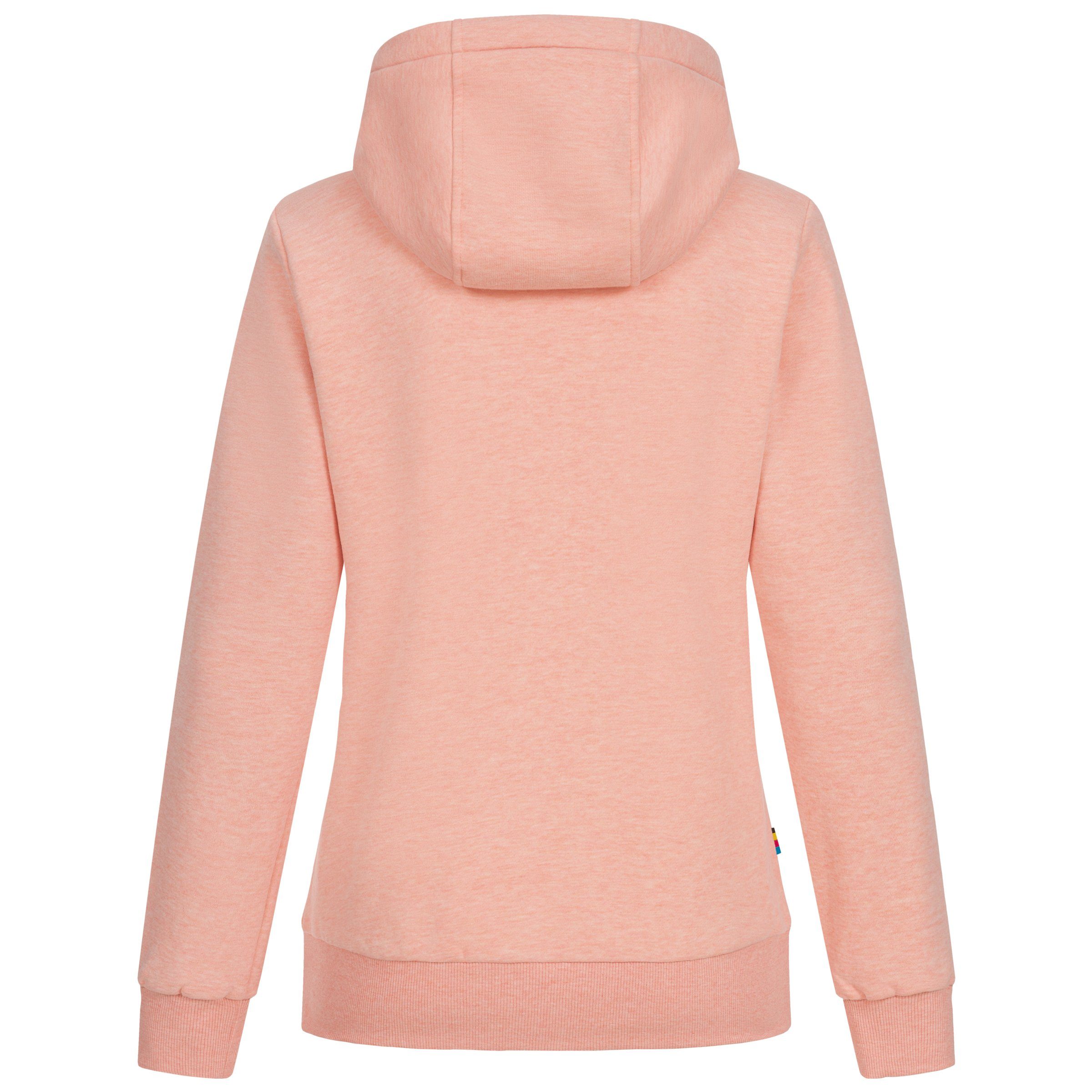 DEPROC Active Capuchonsweatvest FinjaCMYK II zachte fleecejack met kangoeroezak
