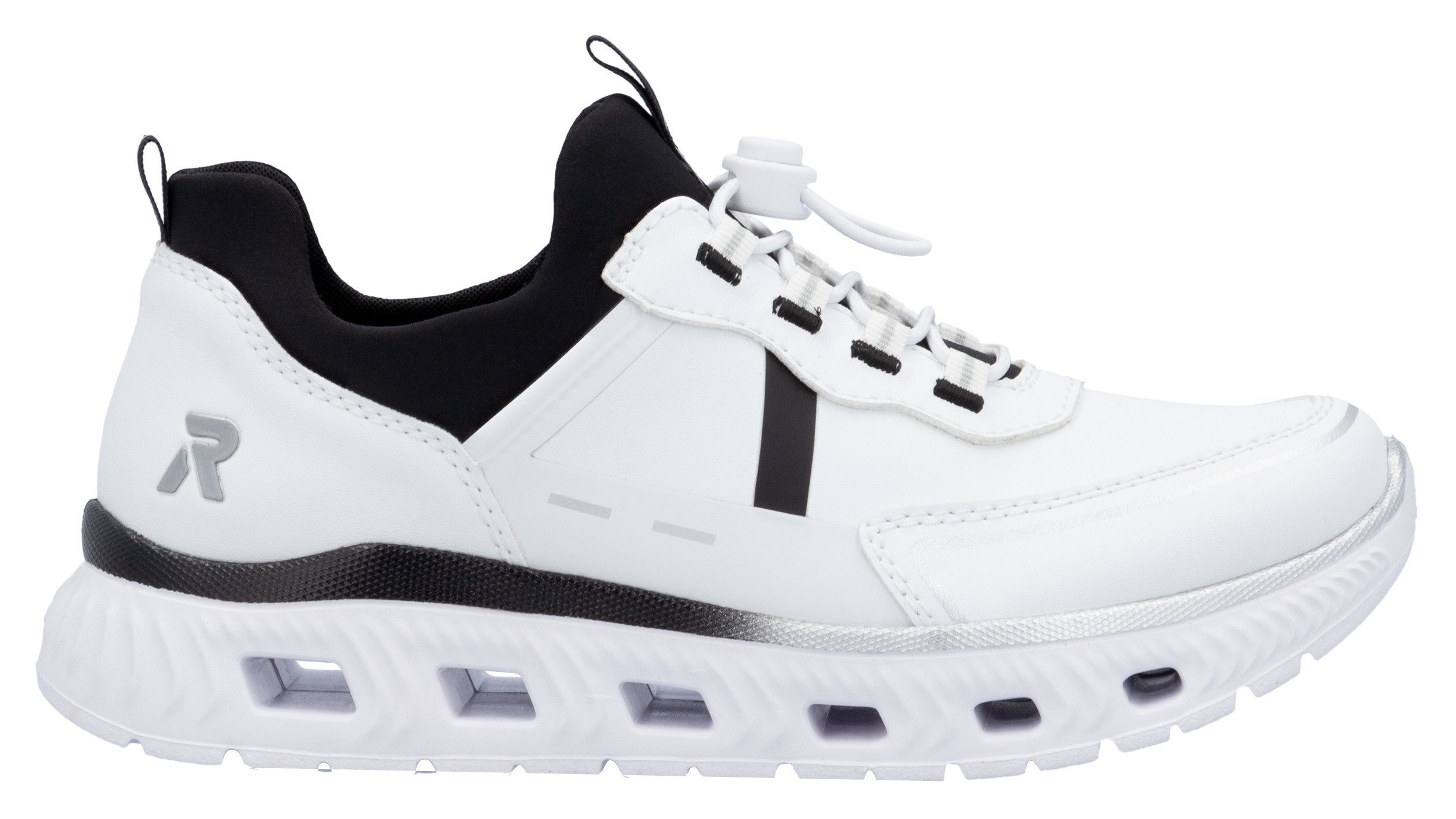 RIEKER Sport Slip-on sneakers EDINA Chunky slipper, vrijetijdsschoen in vegan verwerking