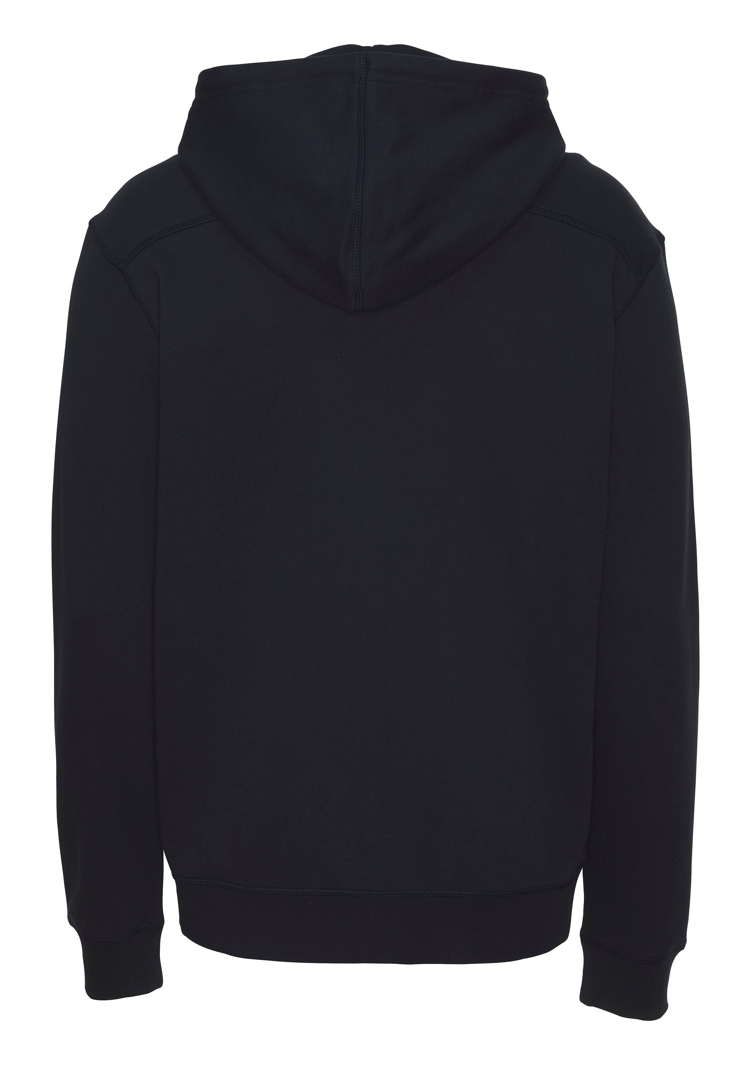 Boss Orange Capuchonsweatvest Zetalky met kangoeroezak