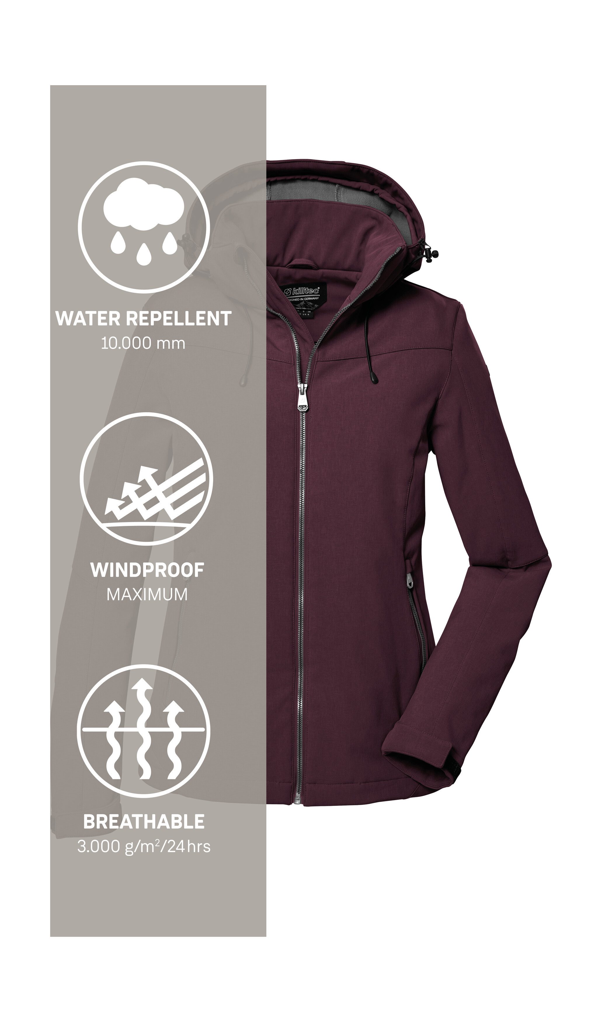 Killtec Softshell-jack Dames softshelljas