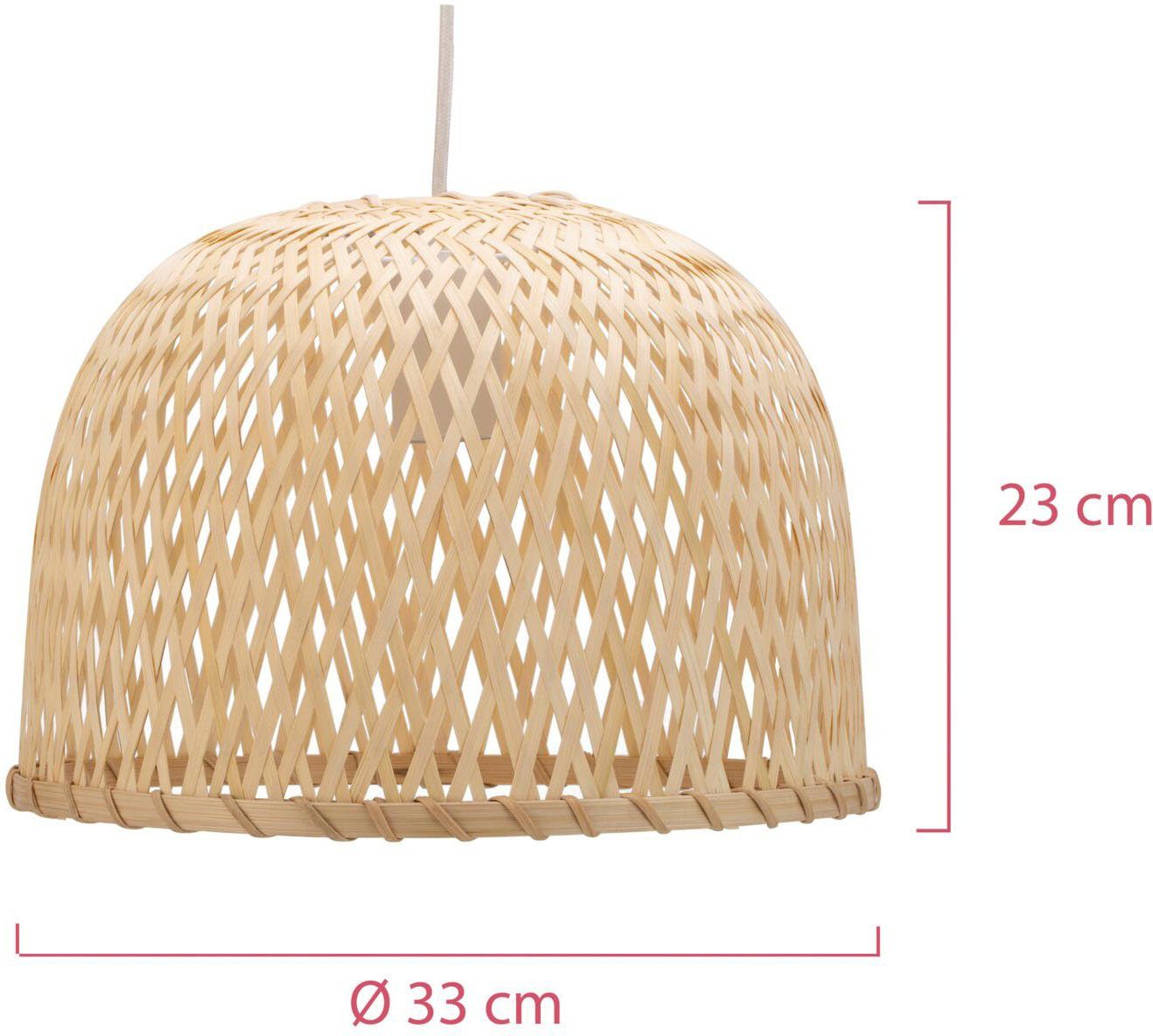 Pauleen Hanglamp Woody Pearl max20W beige/wit 230V bamboe/metaal (1 stuk)