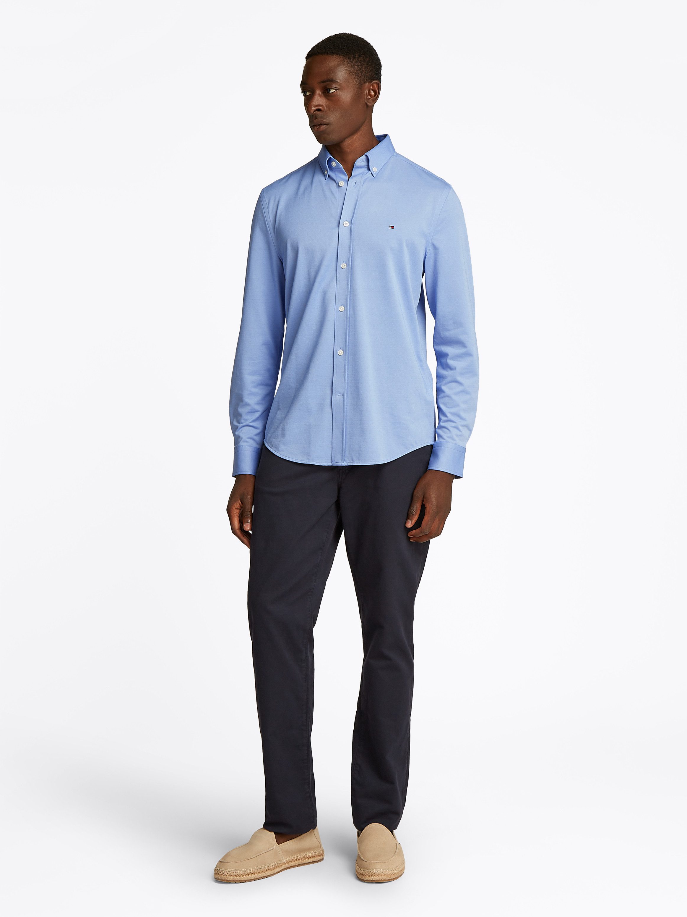 Tommy Hilfiger Overhemd met lange mouwen PERFORMANCE TWO TONE SF SHIRT