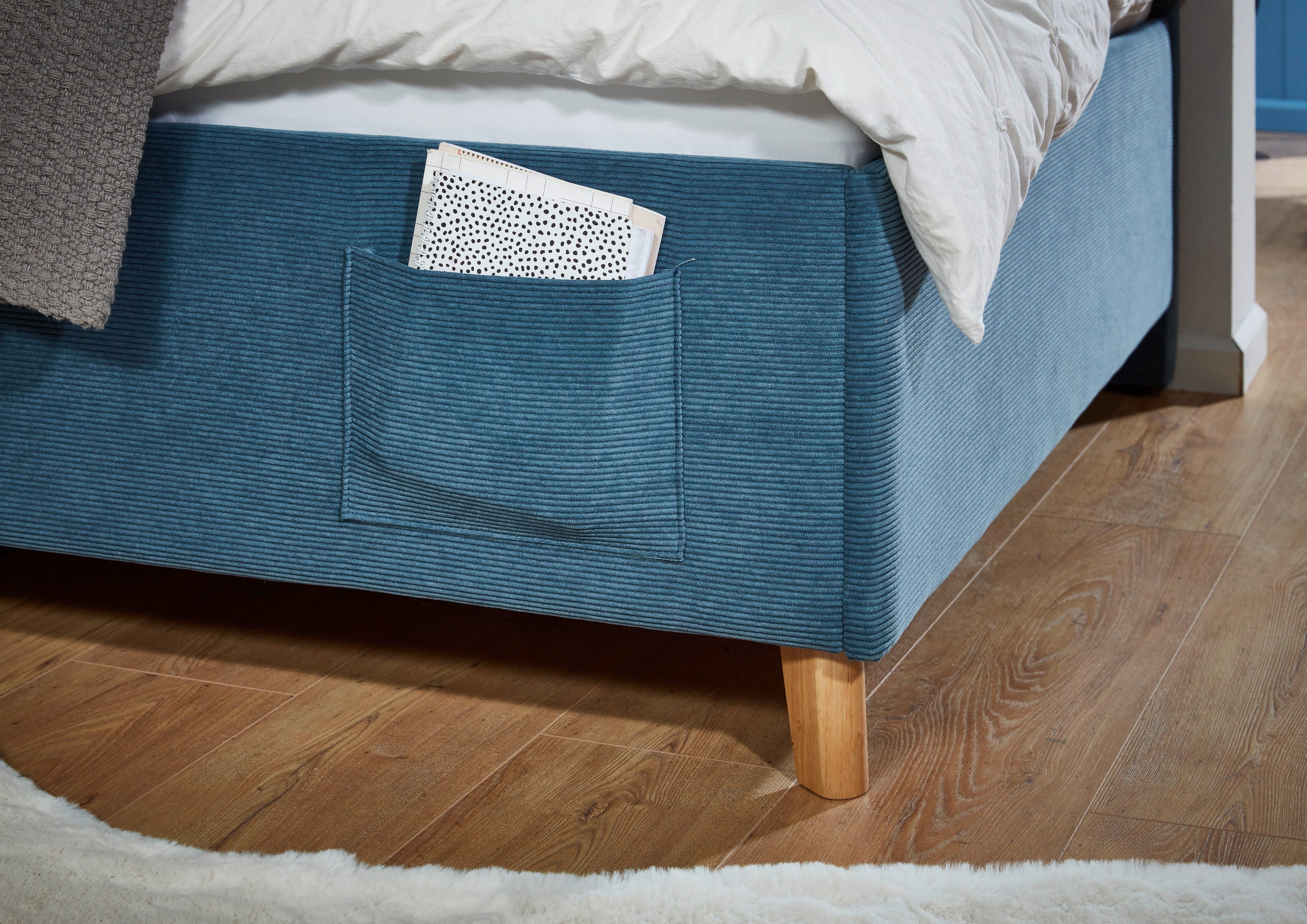 meise.möbel Kinderledikant COOL II Bekleed bed naar keuze met bedkist, tienerbed inclusief USB-aansluitingen