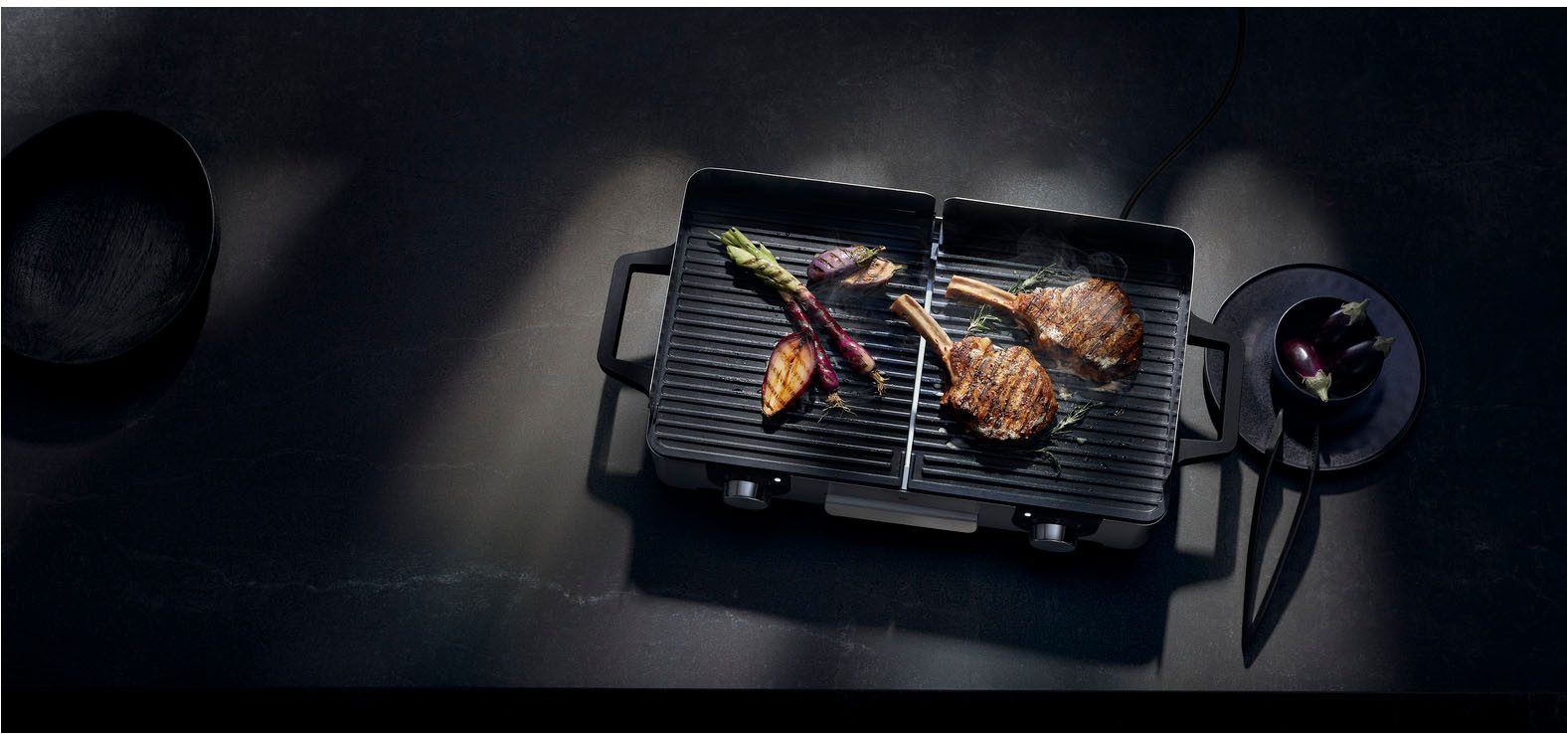 WMF Tafelgrill Lono Master Grill, getrennt regulierte Platten, variable Temperaturen