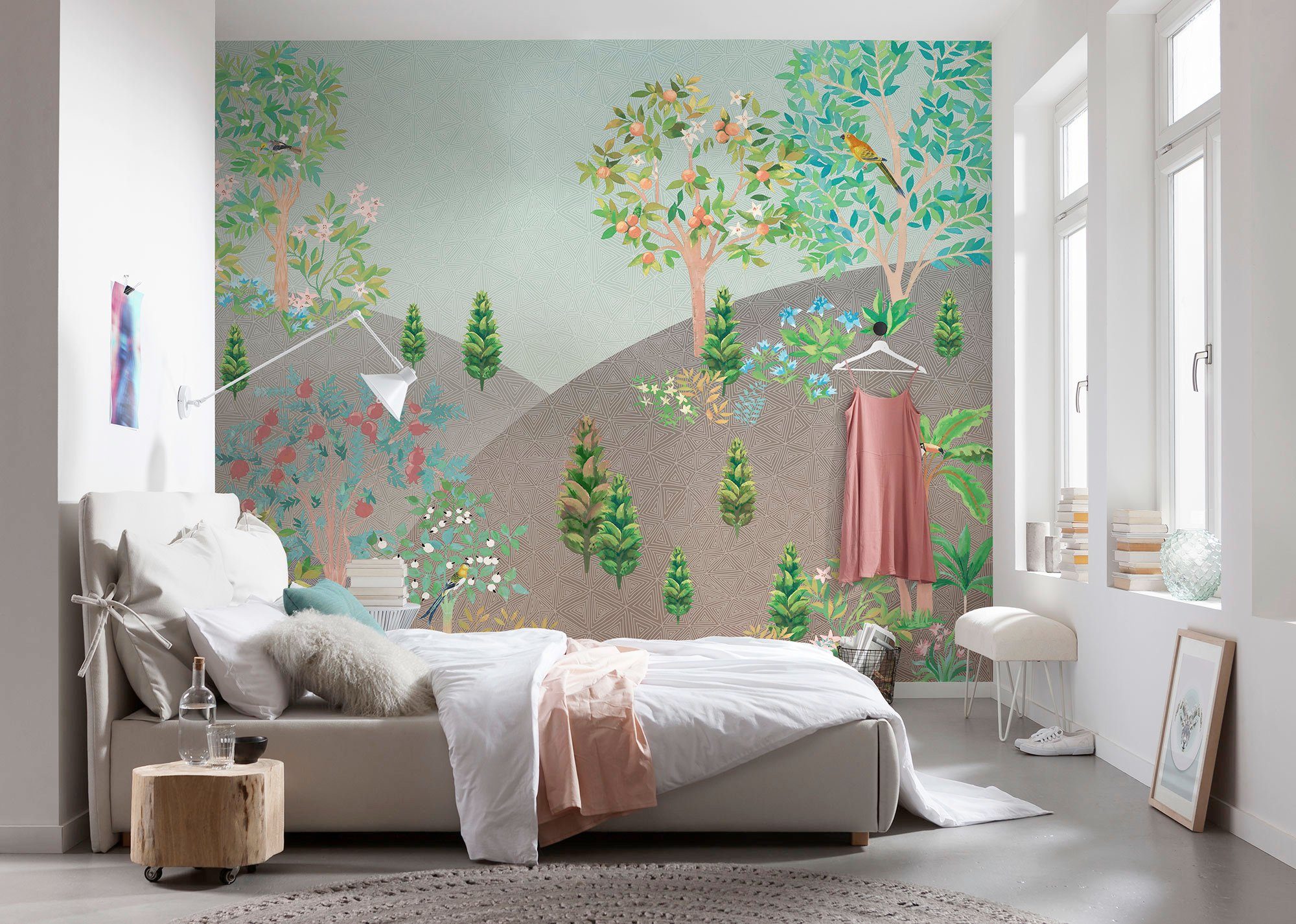 Komar Vliesbehang Digitale print vlies - Persian Garden - Afmeting 300 x 250 cm (1 stuk)