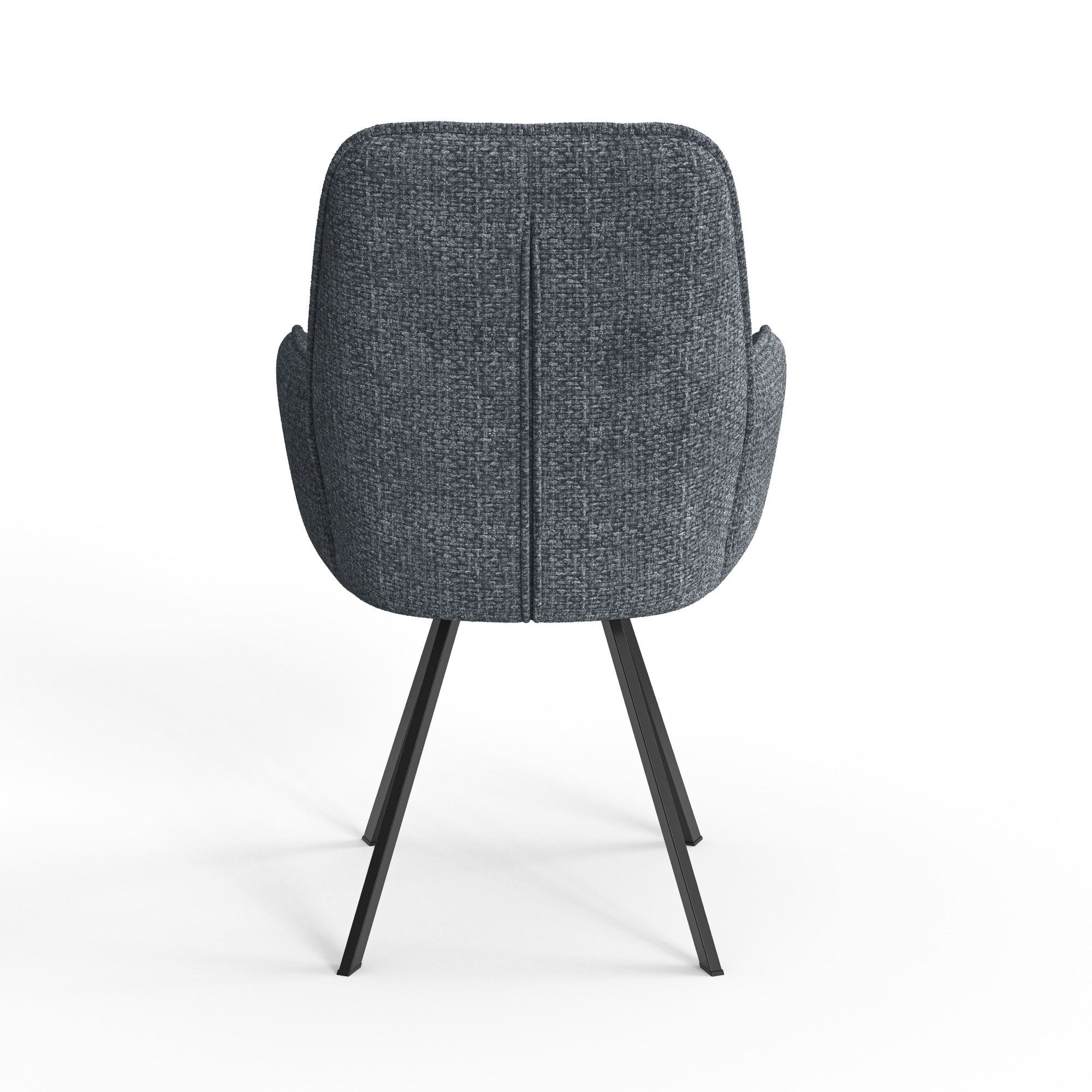 Home affaire Stoel met armleuningen Mily eetkamerstoel, gestoffeerde fauteuil, woonstoel, eetstoel met armleuningen (set, 2 stuks)