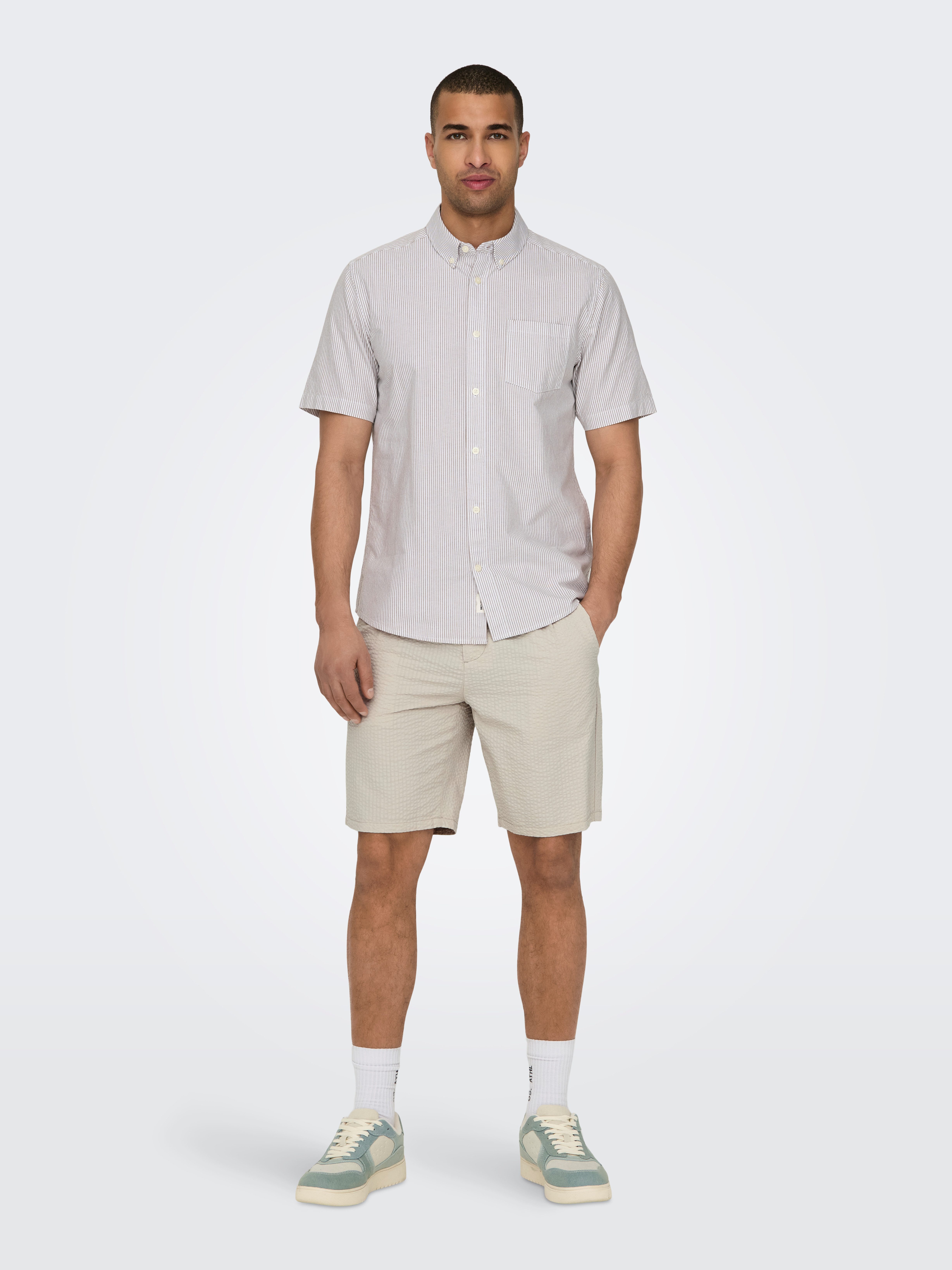 ONLY & SONS Short ONSLEO LIFE 0009 SEERSUCKER SHORTS NOOS