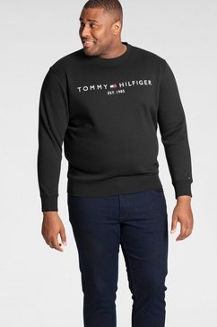 tommy hilfiger sweatshirt bt-tommy logo sweatshirt-b zwart