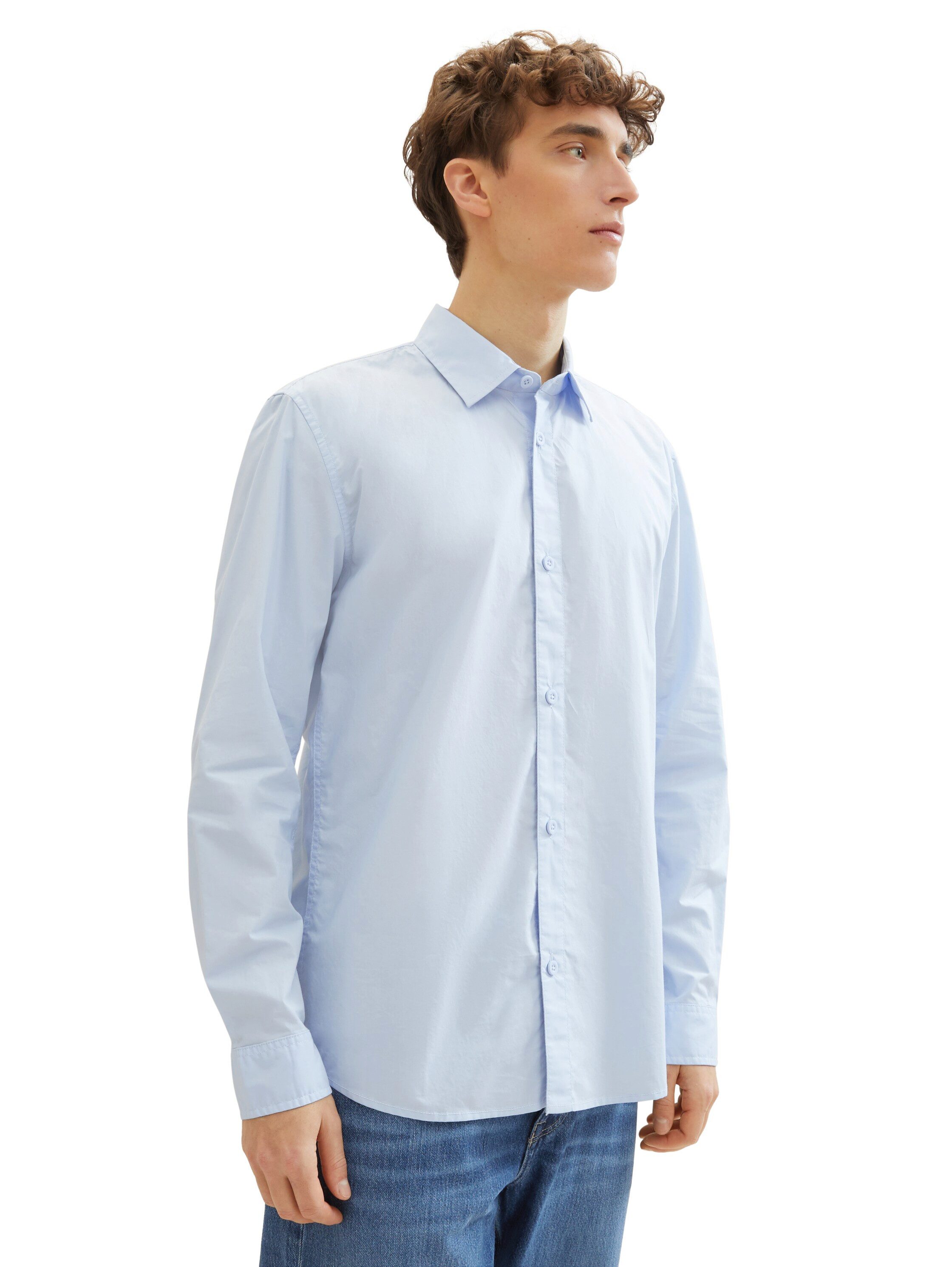 Tom Tailor Denim Overhemd met lange mouwen met knoopsluiting