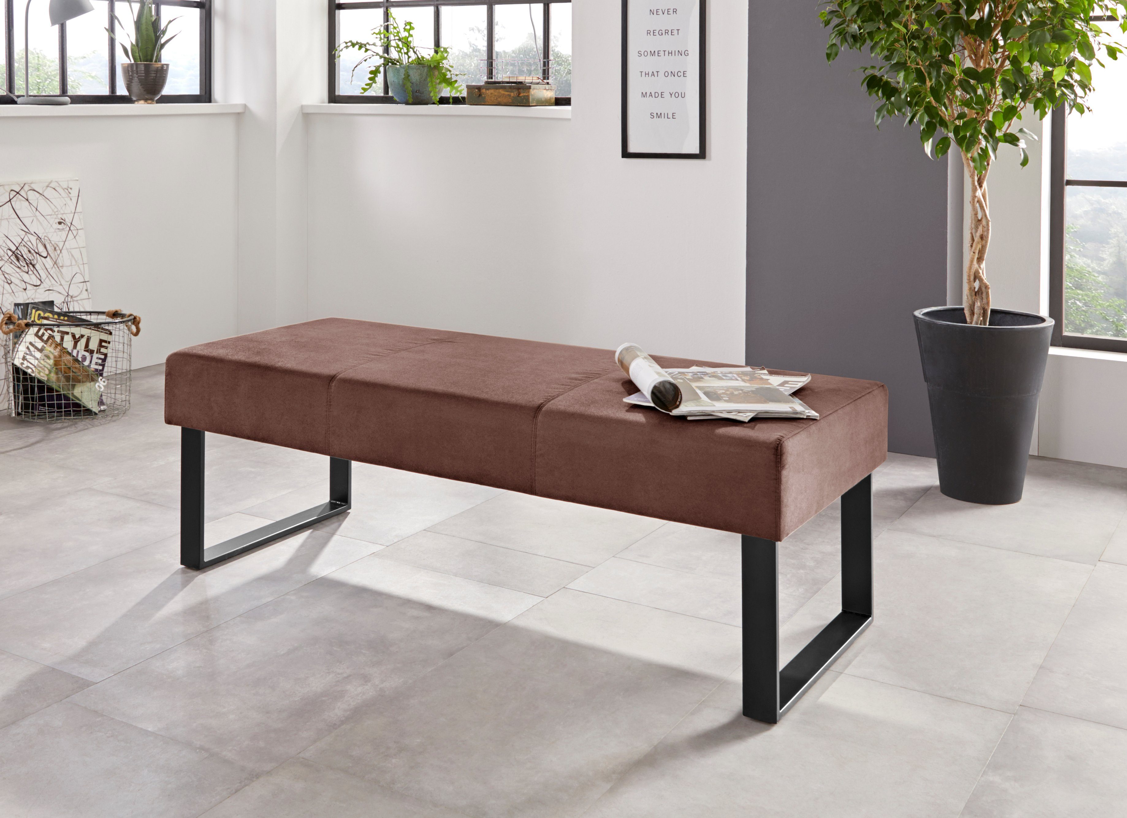 Home affaire Zitbank Oliver Breedte 140 cm, met metalen frame