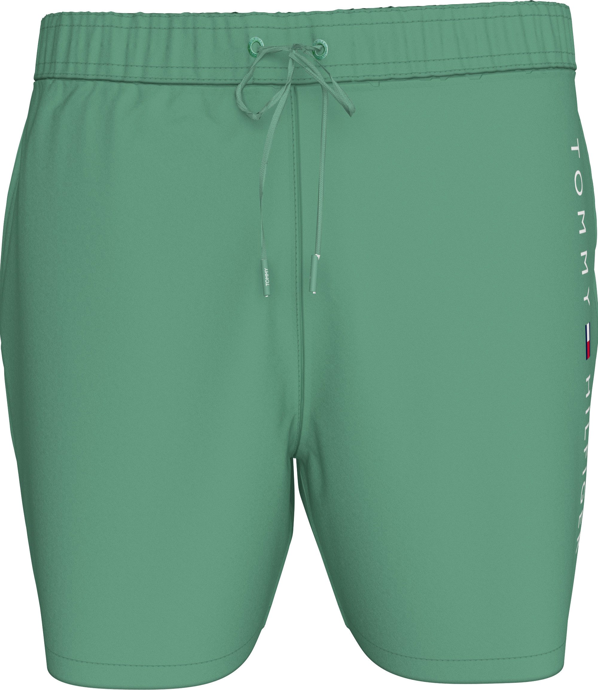 Tommy Hilfiger Swimwear Zwemshort MEDIUM DRAWSTRING met logoborduring op de heup