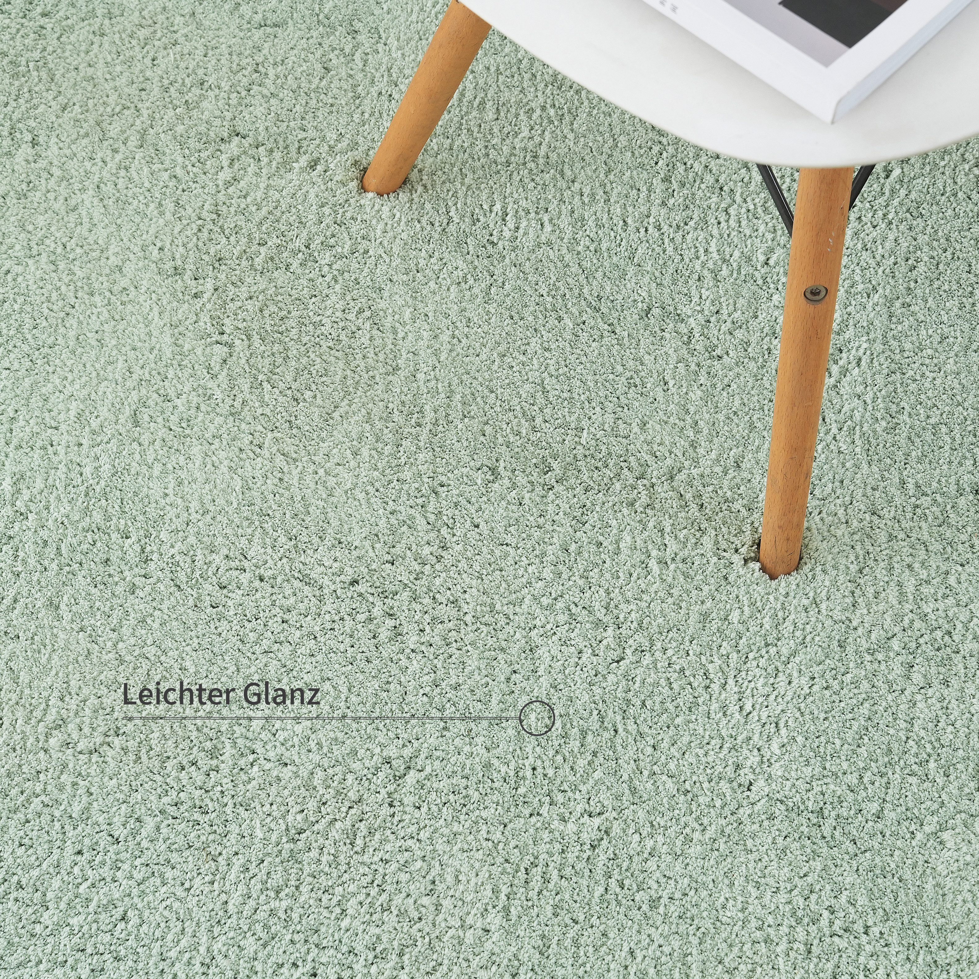 my home Hoogpolig vloerkleed Microvezeltapijt Magong, bijzonder zacht, zeer fijne pool uni, woonkamer, slaapkamer, kinderkamer, ook rond en als loper