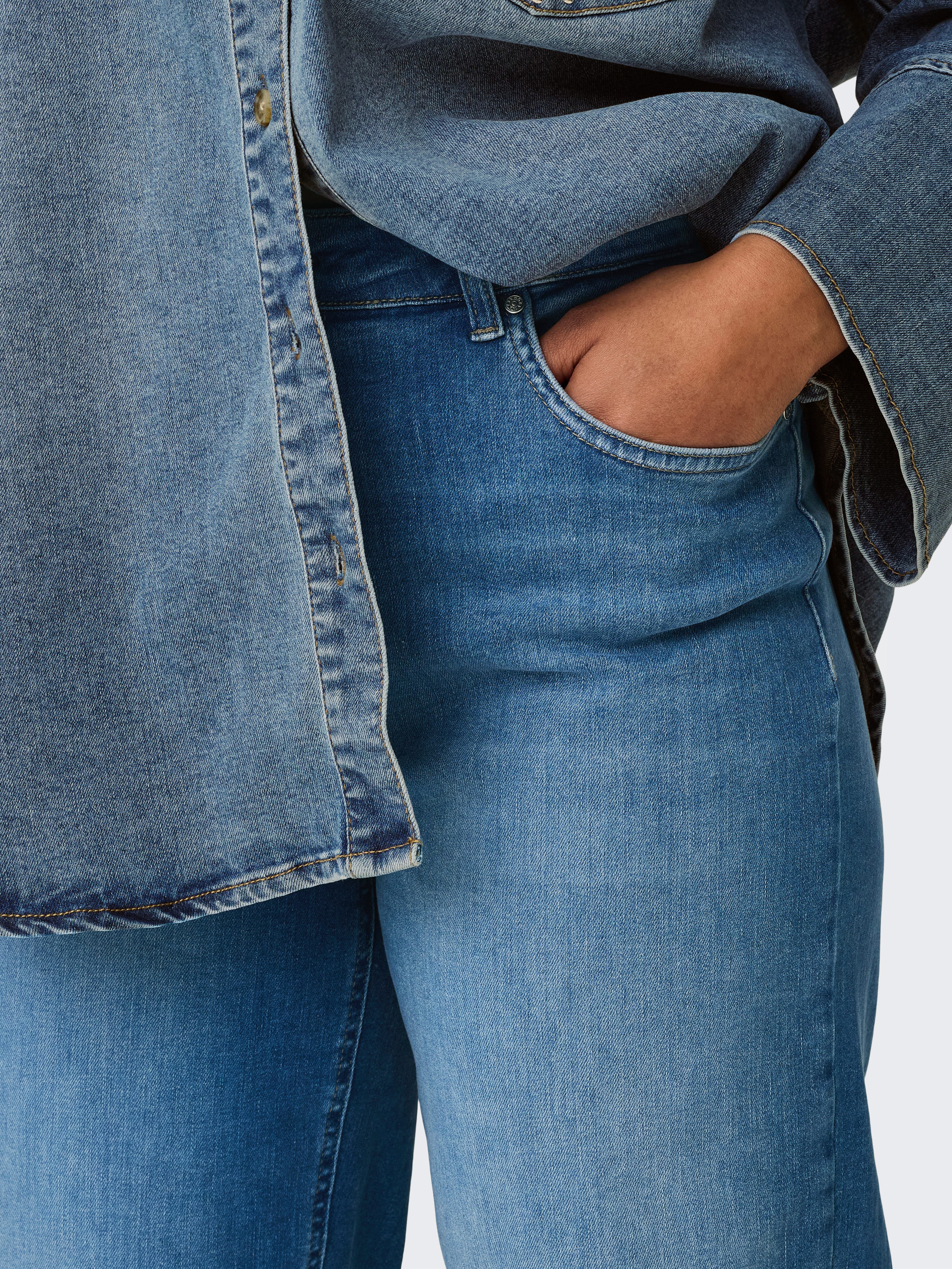 ONLY CARMAKOMA High-waist jeans CARWILLY HW WIDE DNM REA12187 NOOS
