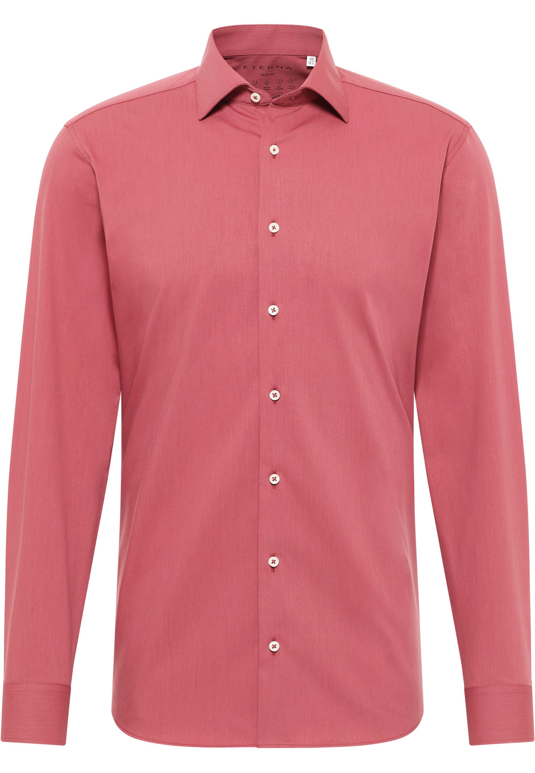 Eterna Overhemd met lange mouwen Slim fit NON IRON (strijkvrij)