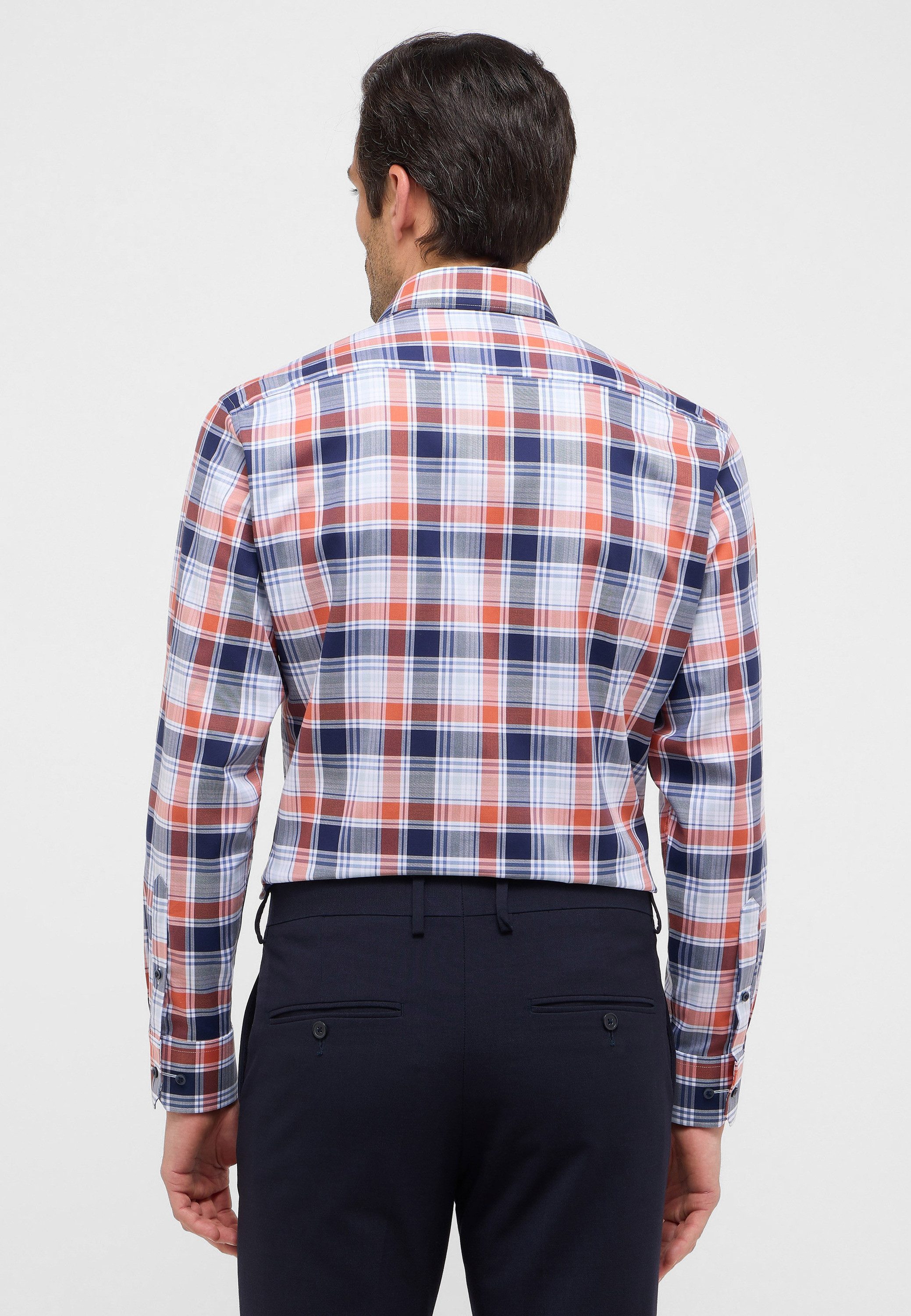 Eterna Overhemd met lange mouwen MODERN FIT NON IRON (strijkvrij)