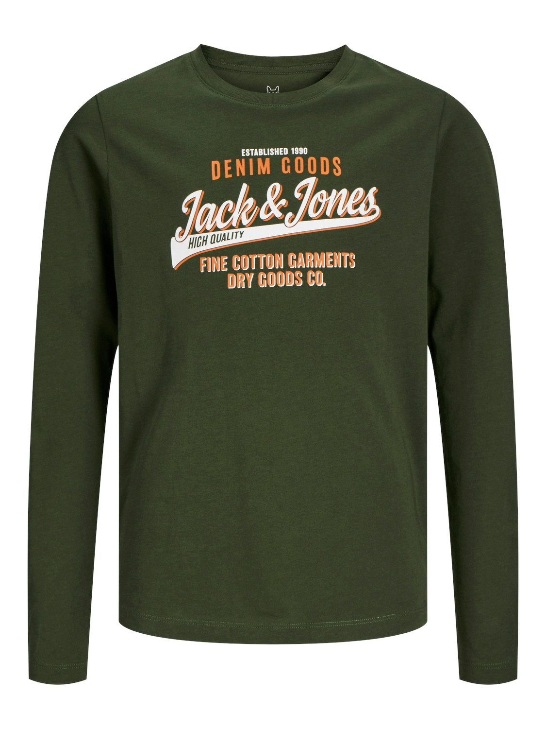 Jack & Jones Junior Shirt met lange mouwen JJELOGO TEE LS O-NECK 2 COL NOOS JNR