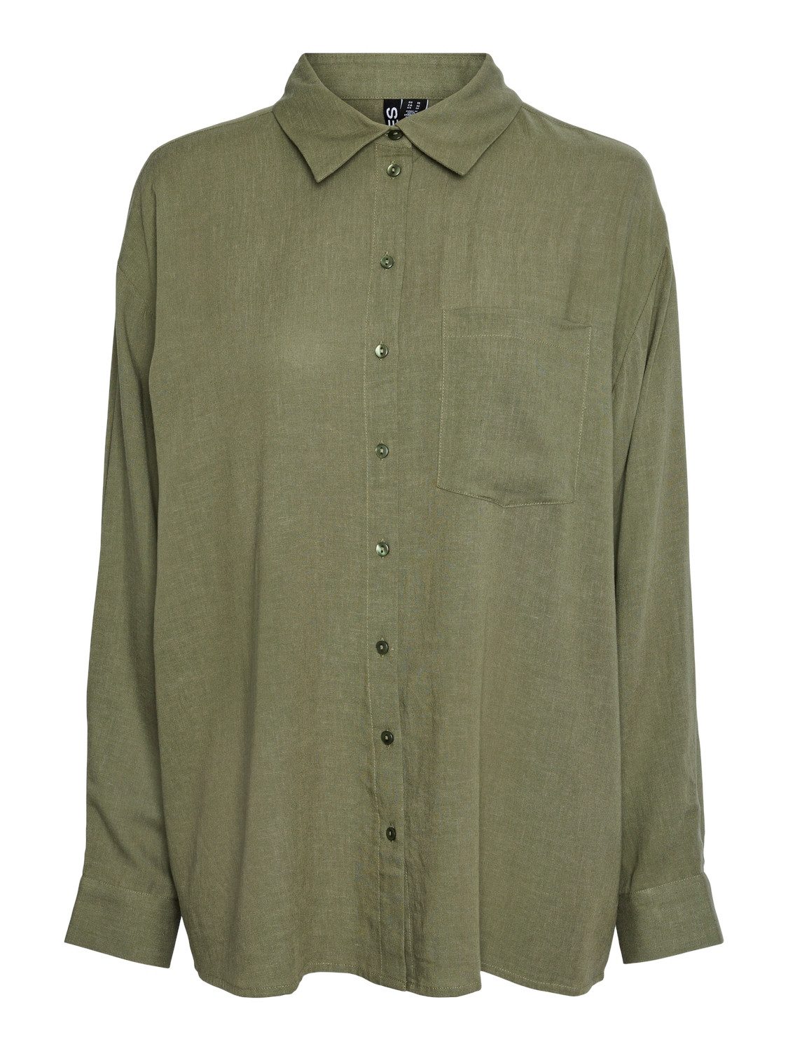 pieces Overhemdblouse PCPIA LS LOOSE SHIRT WVN NOOS