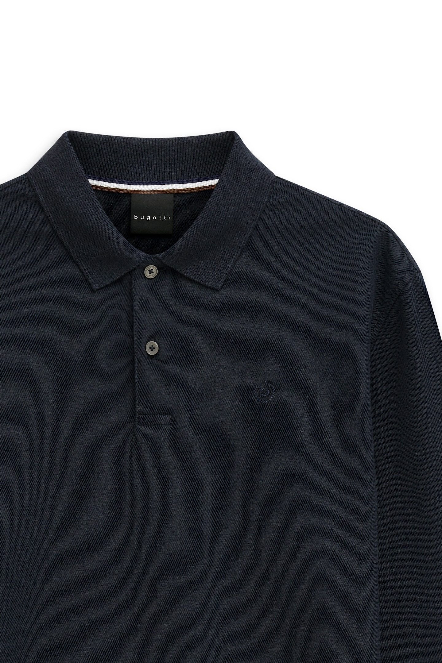 Bugatti Poloshirt met lange mouwen MODERN FIT van puur katoen