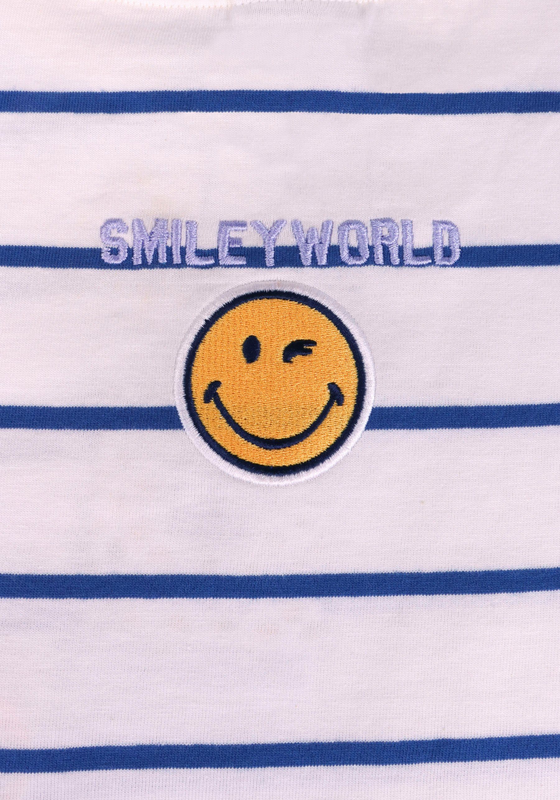 Capelli New York T-shirt met smiley-applicatie