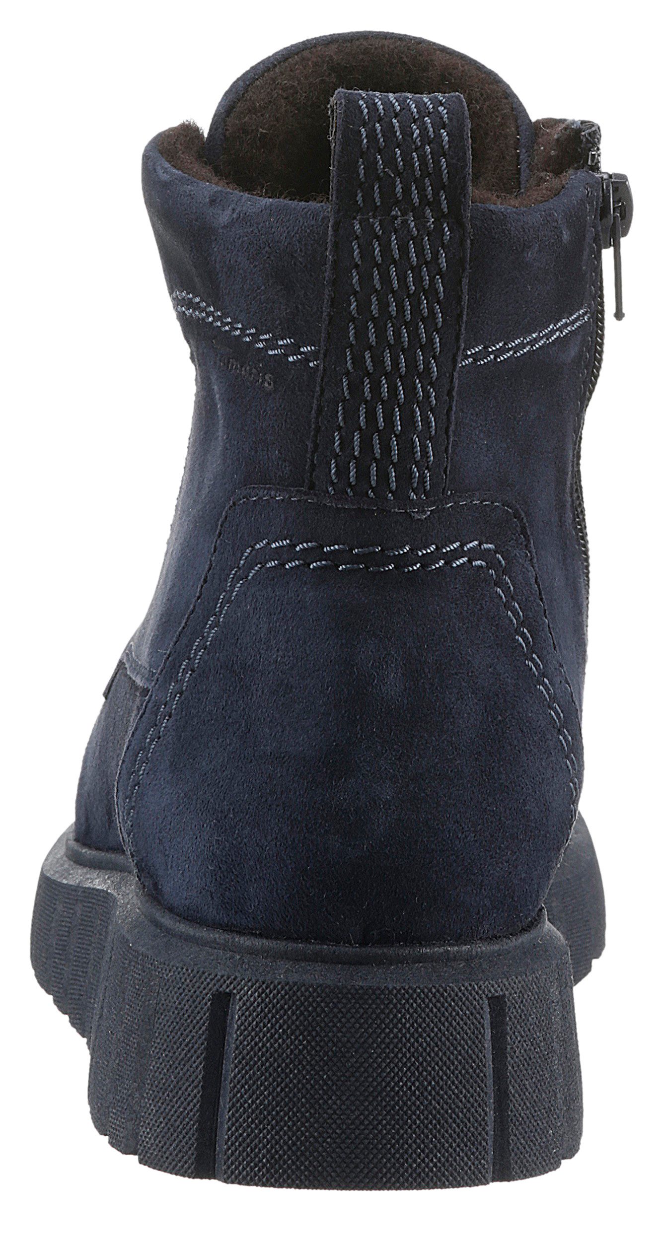 Tamaris Veterschoenen sleehak, veterschoenen, enkellaars met extra binnenrits