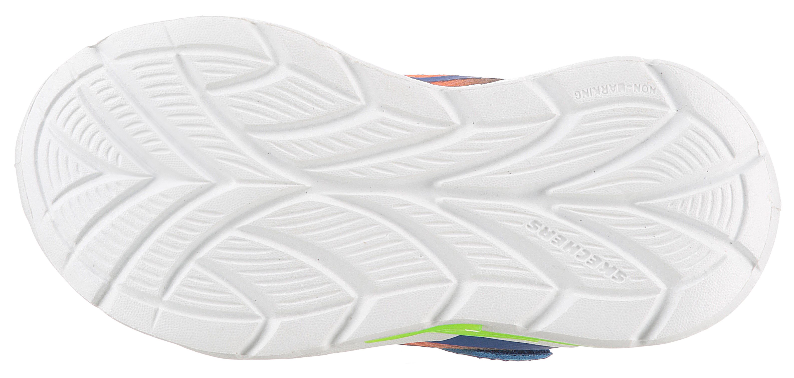 Skechers Babyschoentjes FLEX-GLOW ULTRA LIGHTS , blink-klittenbandschoen om in te glijden, neon, maat sjabloon om te downloaden