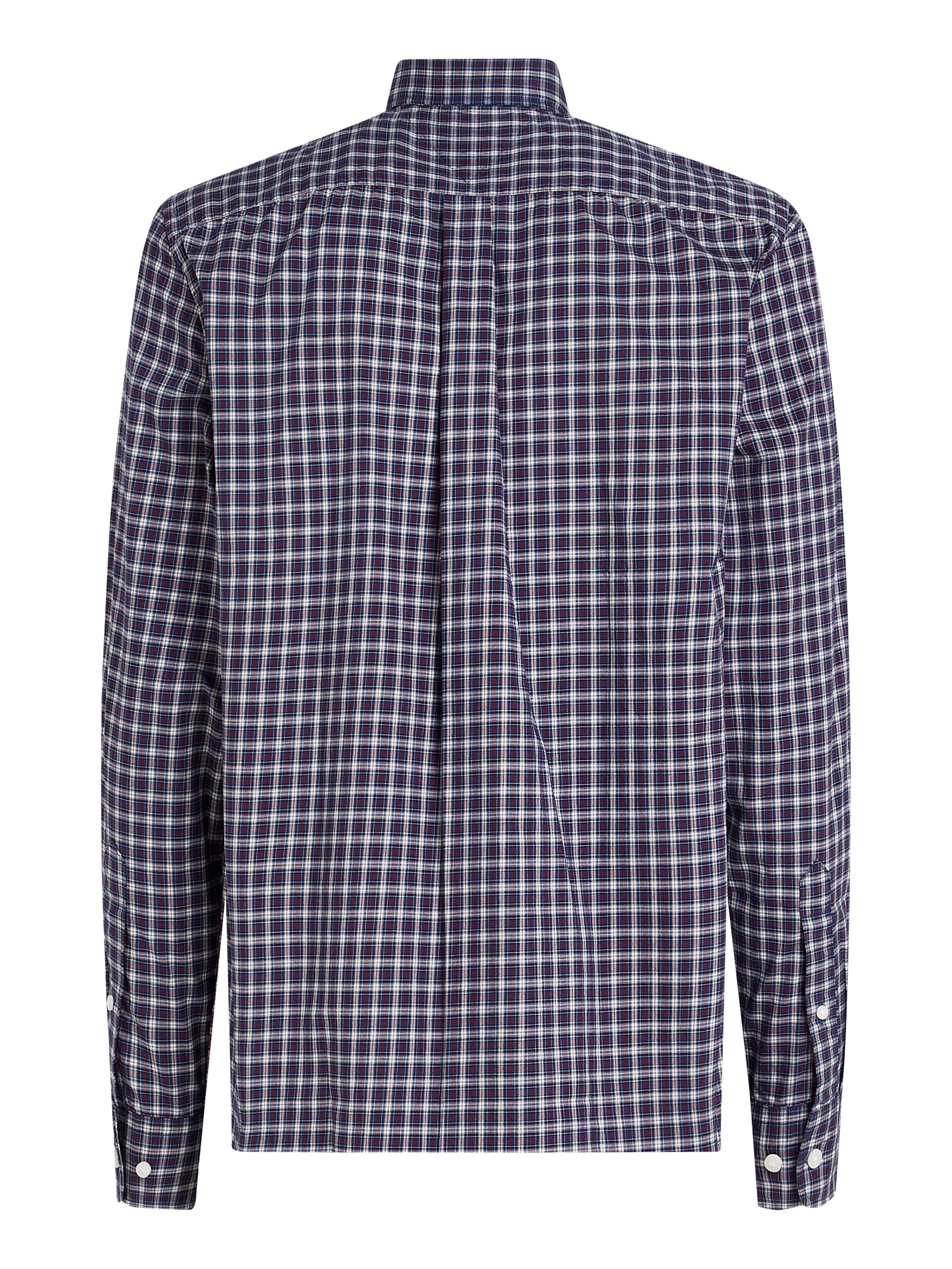 Tommy Hilfiger Overhemd met lange mouwen FLEX POPLIN MINI TARTAN RF SHIRT