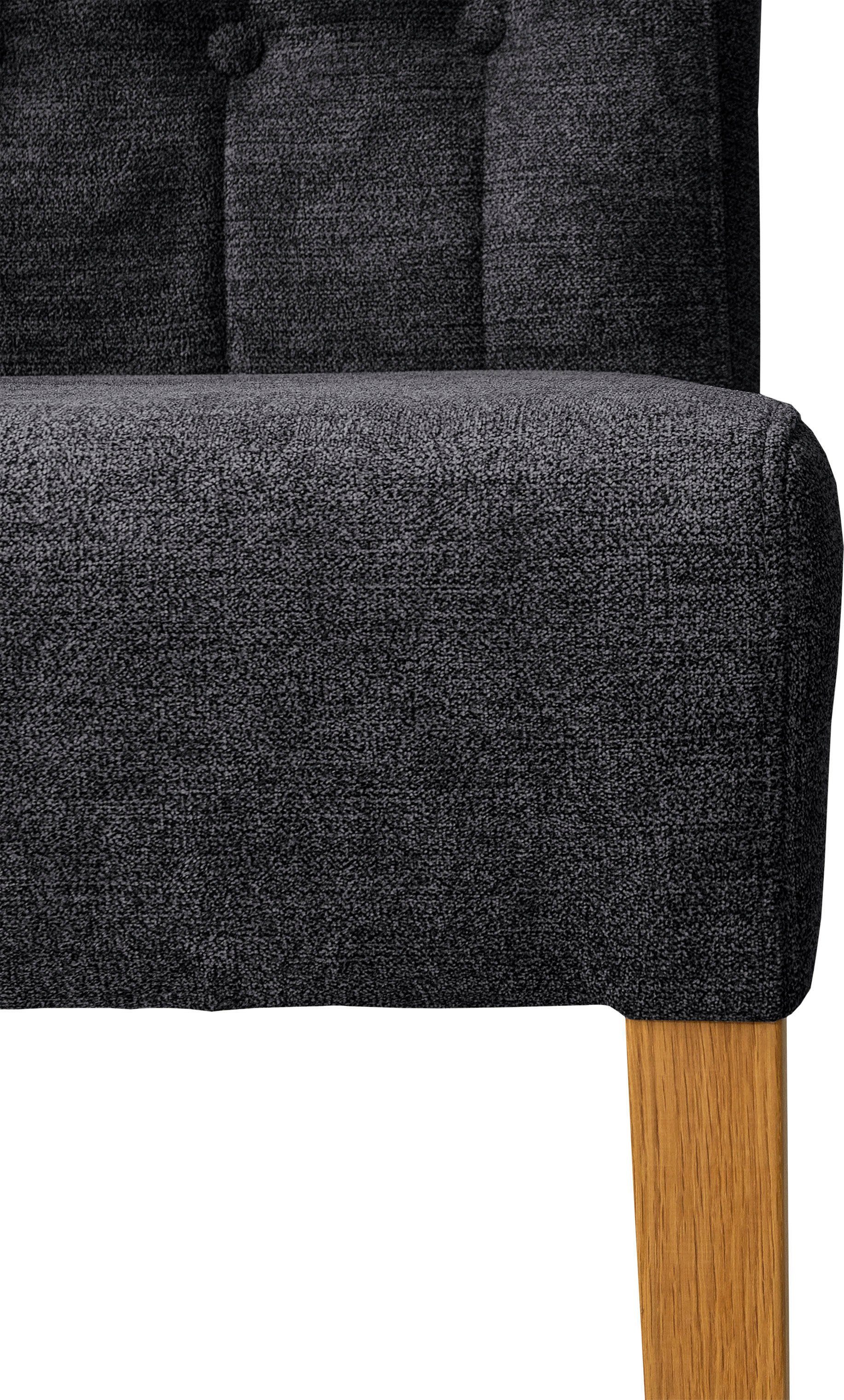 Home affaire Stoel Queen Eetkamerstoel met capitonnage, set van 2, 4 of 6