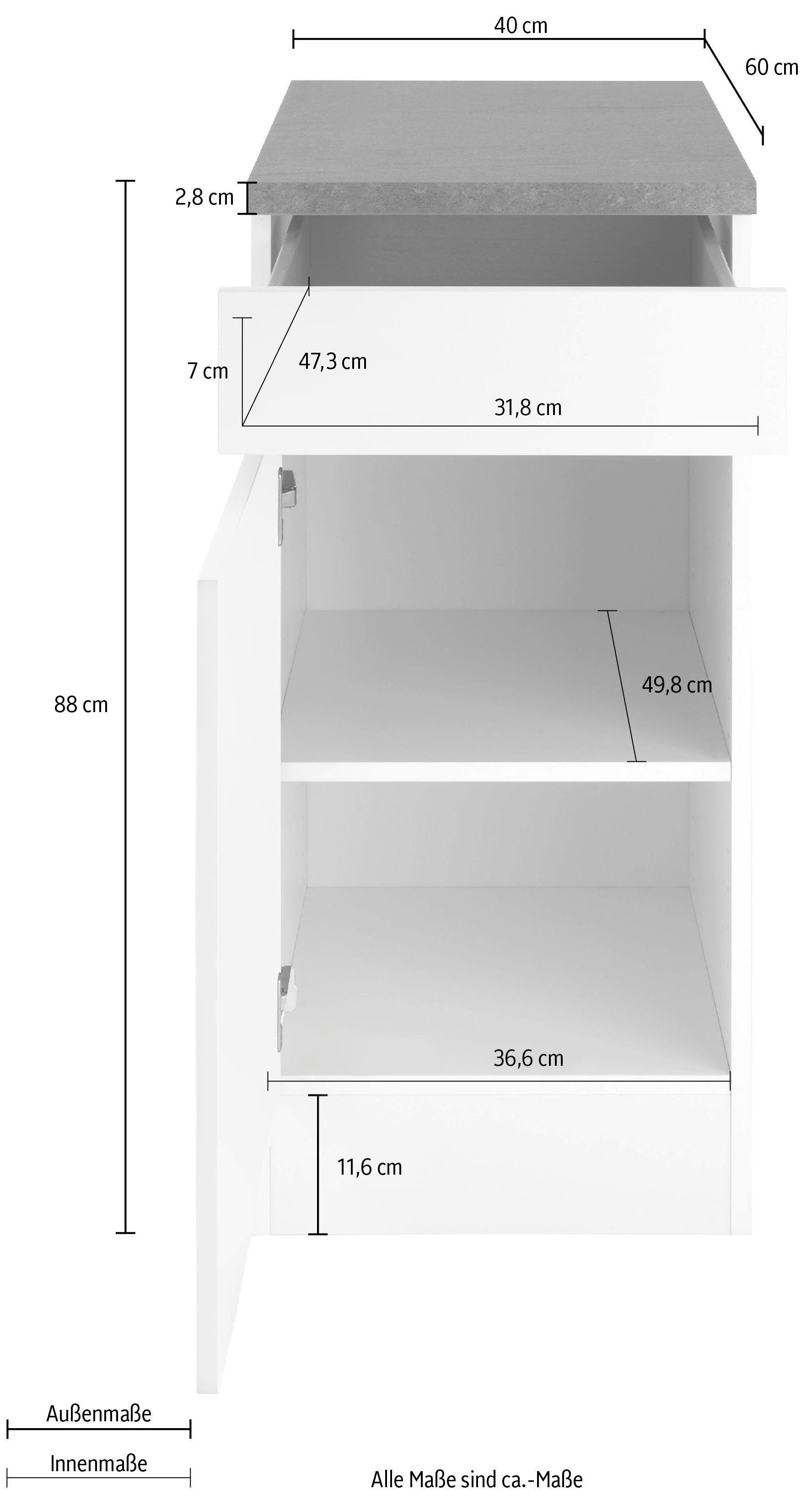 OPTIFIT Onderkast Roth Breedte 40 cm