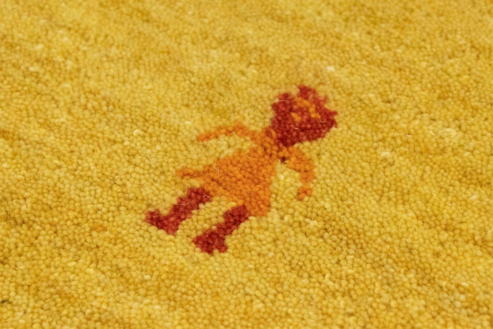 morgenland Loper GABBEH SAHARA Scheerwol, uni diermotief, woonkamer