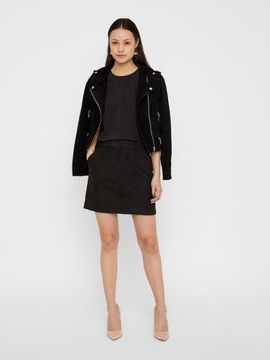 Vero Moda Imitatieleren rok VMDONNADINA FAUXSUEDE SHORT SKIRT