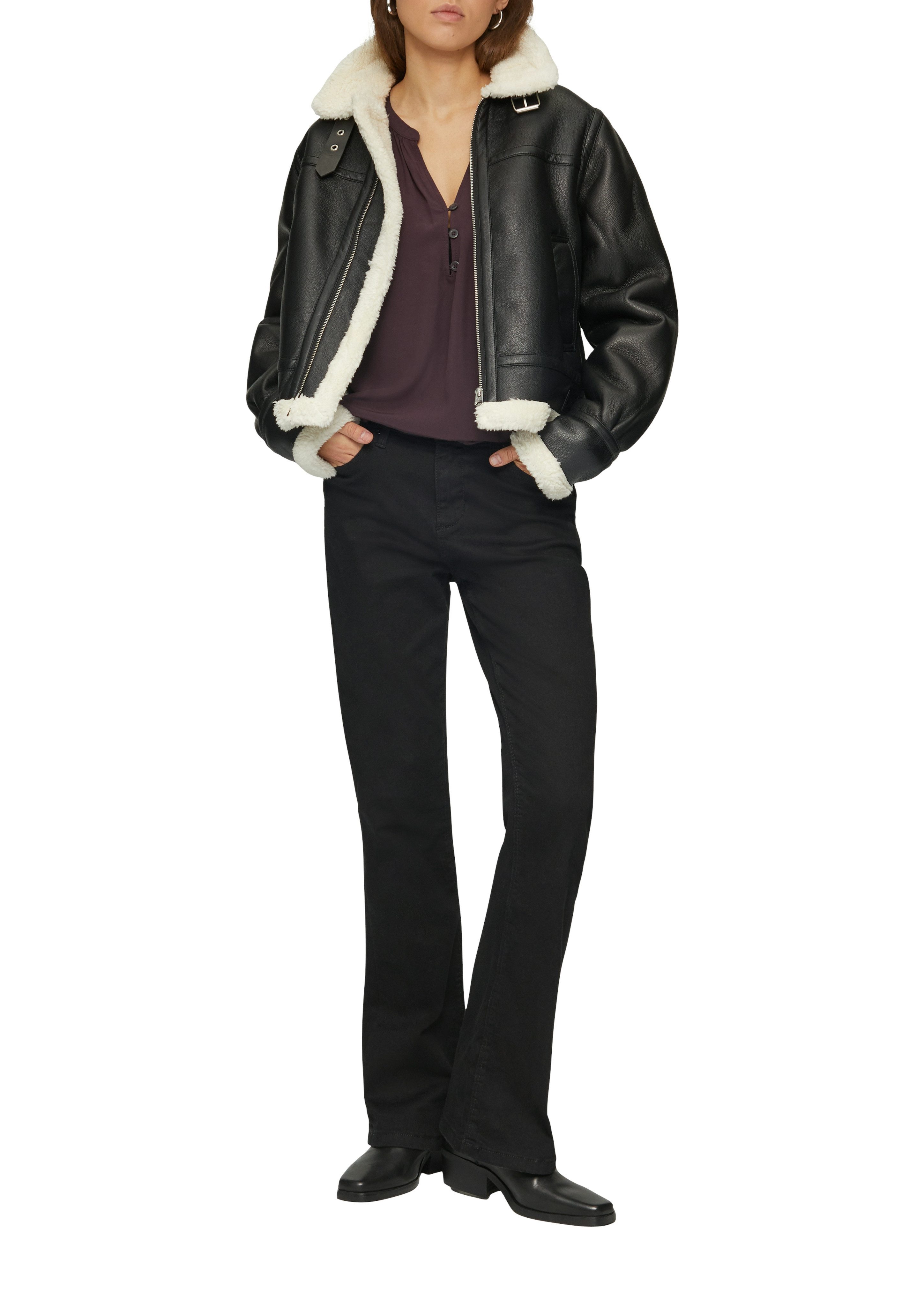 Q/S designed by Blouse met lange mouwen met manchetten