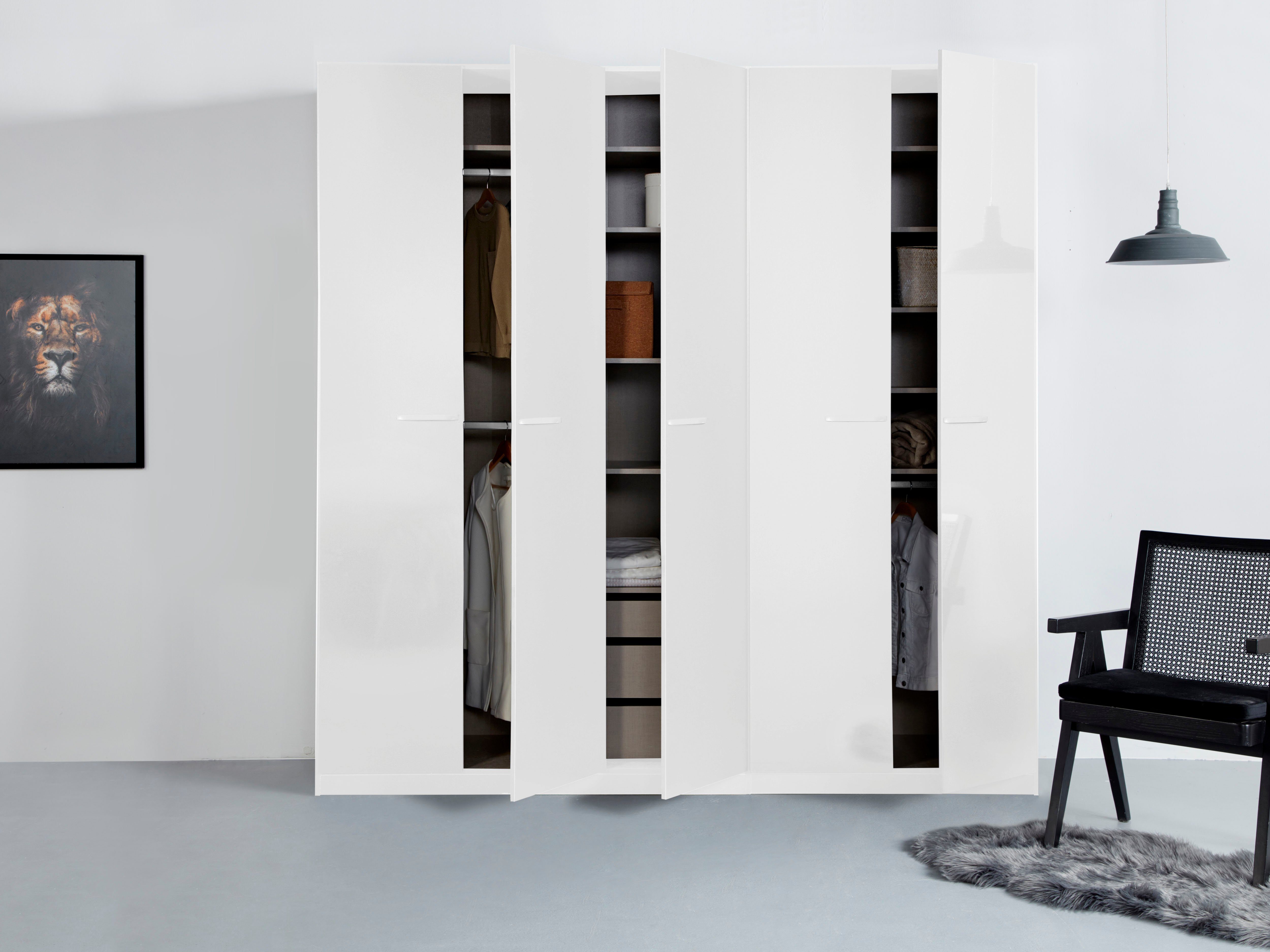 rauch Draaideurkast Kledingkast kast garderobe TOPSELLER OTELI incl. binnenindeling met 3 binnenlades extra planken optioneel met spiegel made in germany