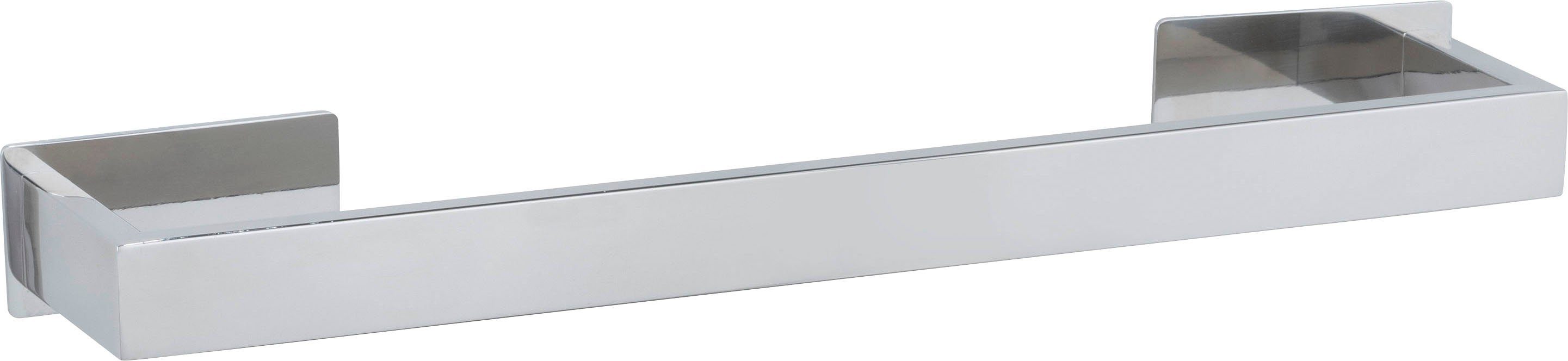 WENKO Handdoekstang Turbo-Loc Genova bevestigen zonder boren handdoekhouders zilver(kleur)