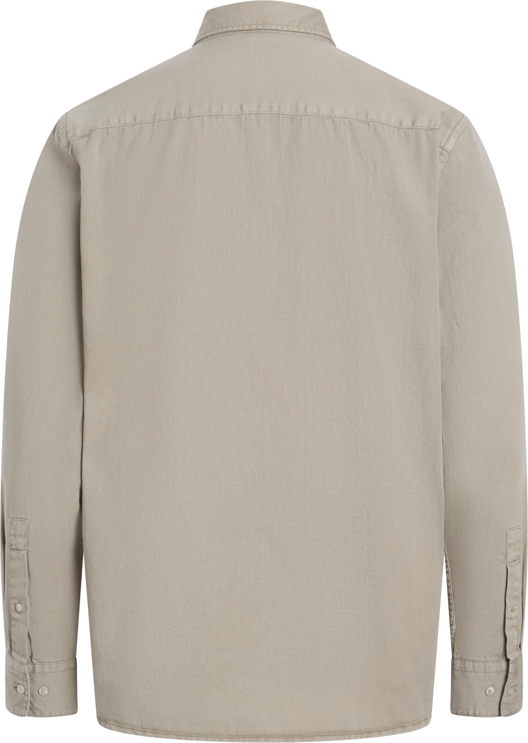 Calvin Klein Overhemd met lange mouwen GARMENT DYED LW TWILL L/S SHIRT