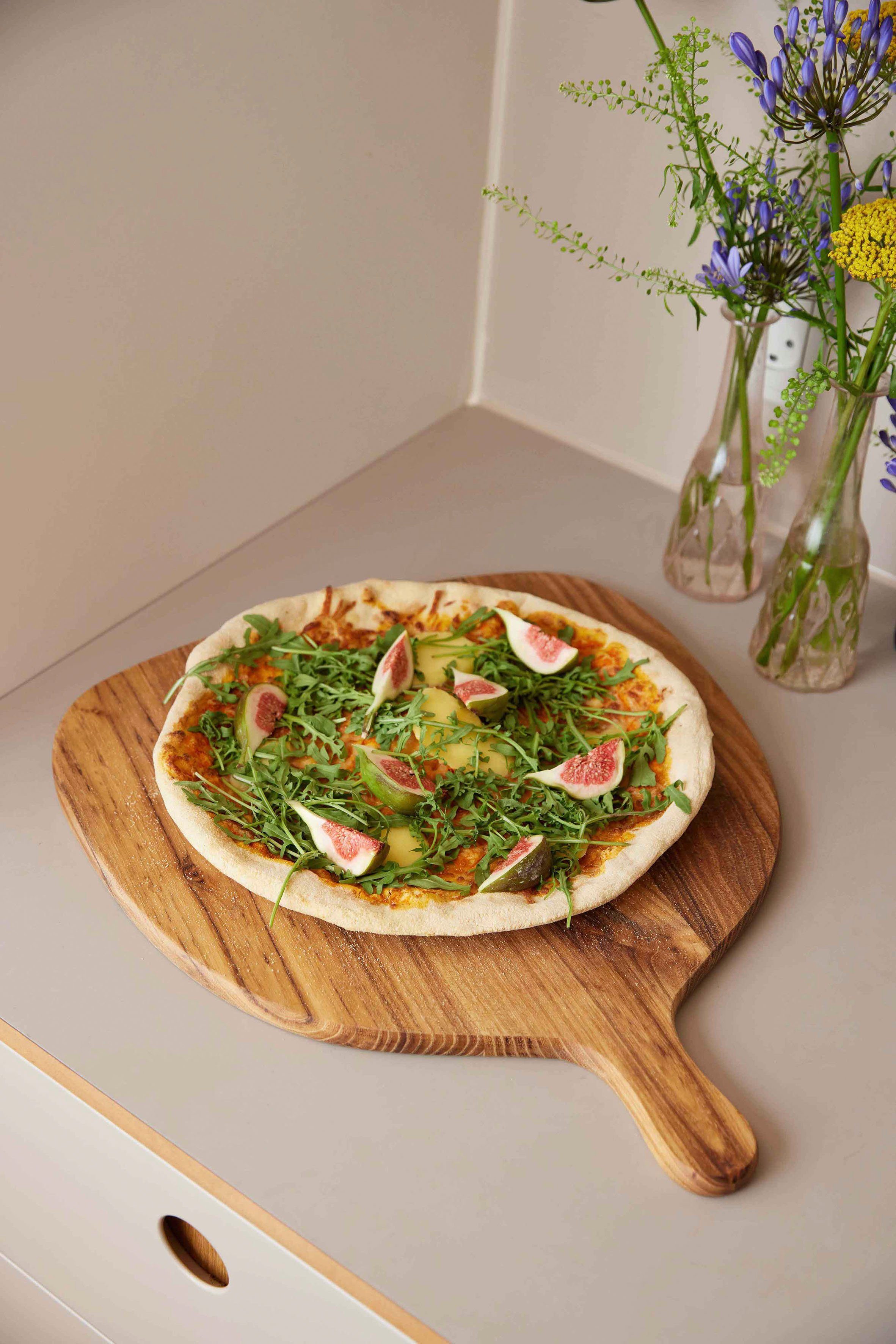 aida RAW Pizza snijplank RAW Teak organisch design