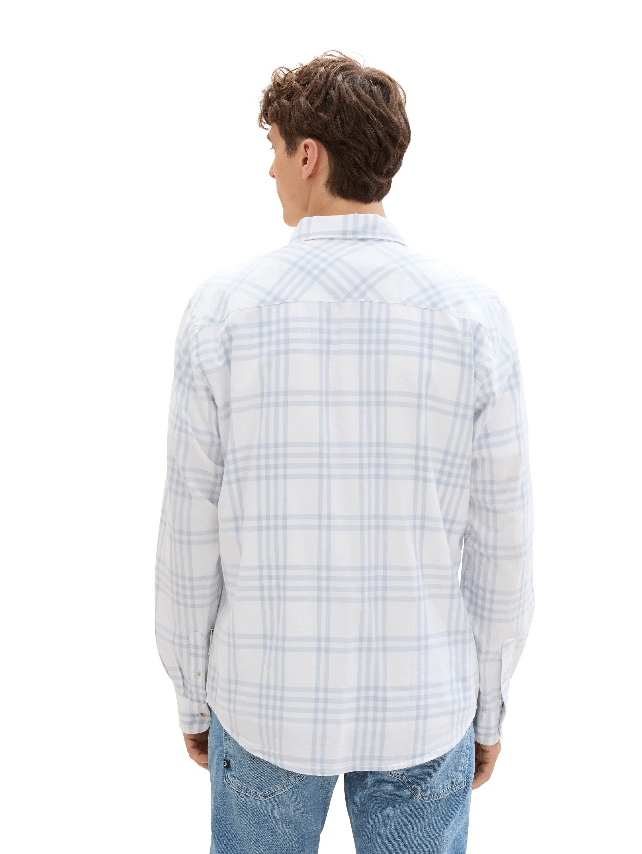 Tom Tailor Denim Geruit overhemd met ruitpatroon