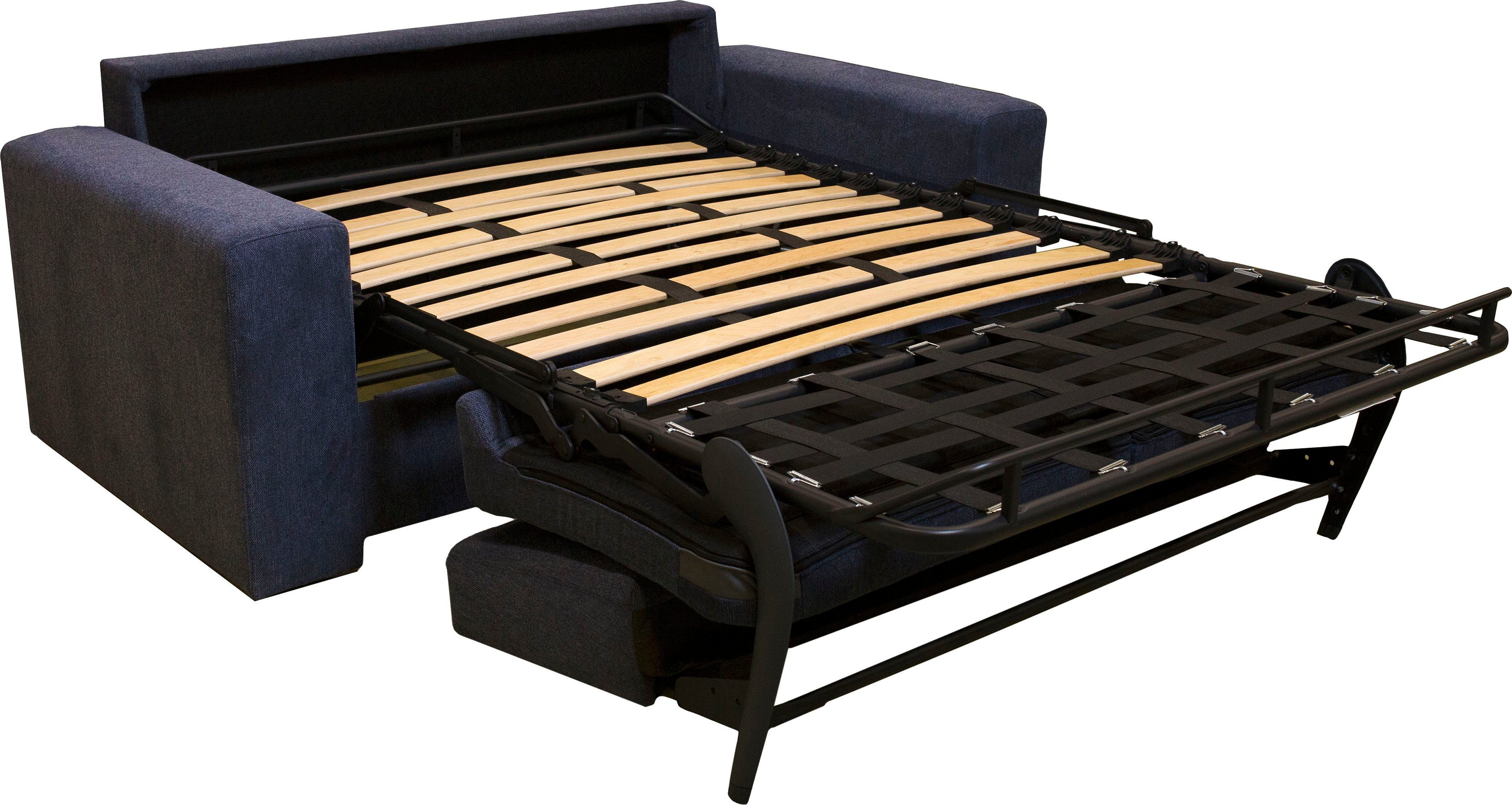 Home affaire 2-zitsbank Roma matras hoogte 14 cm Bedfunctie, met vering, Afmeting liggend ca. 123x198 cm