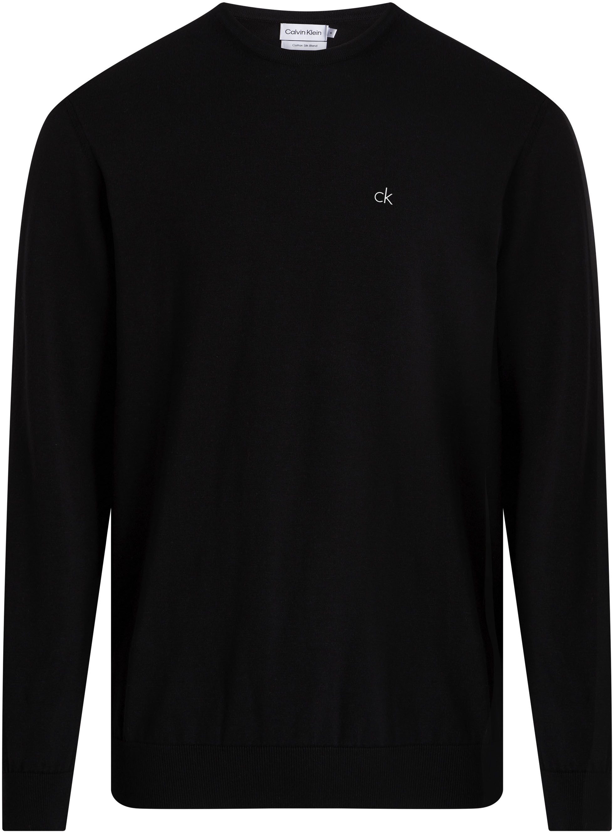 Calvin Klein Trui met ronde hals COTTON SILK BLEND CN SWEATER