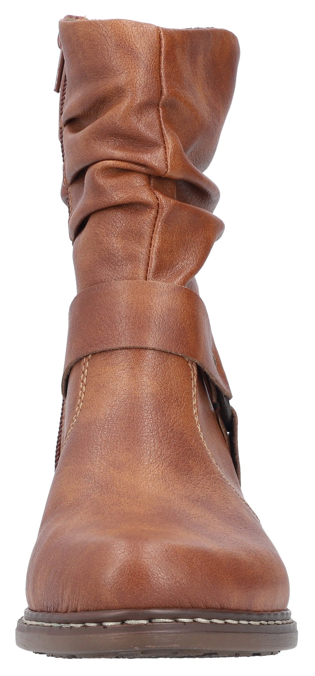 Rieker Laarsjes cowboylaarzen, western-enkellaars, hakken, met decoratieve riem