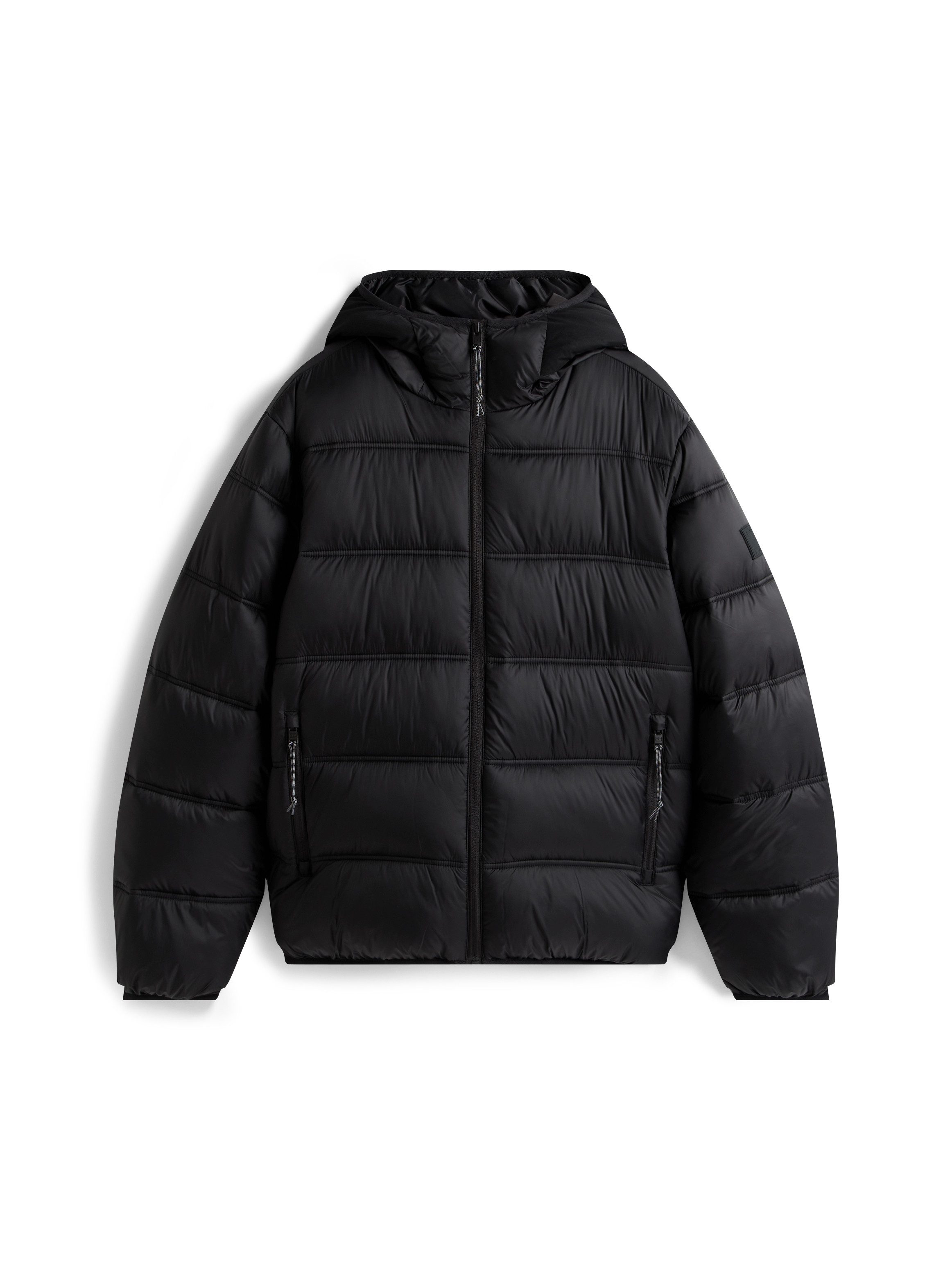TOMMY JEANS Gewatteerde jas HOODED LOGO PUFFER