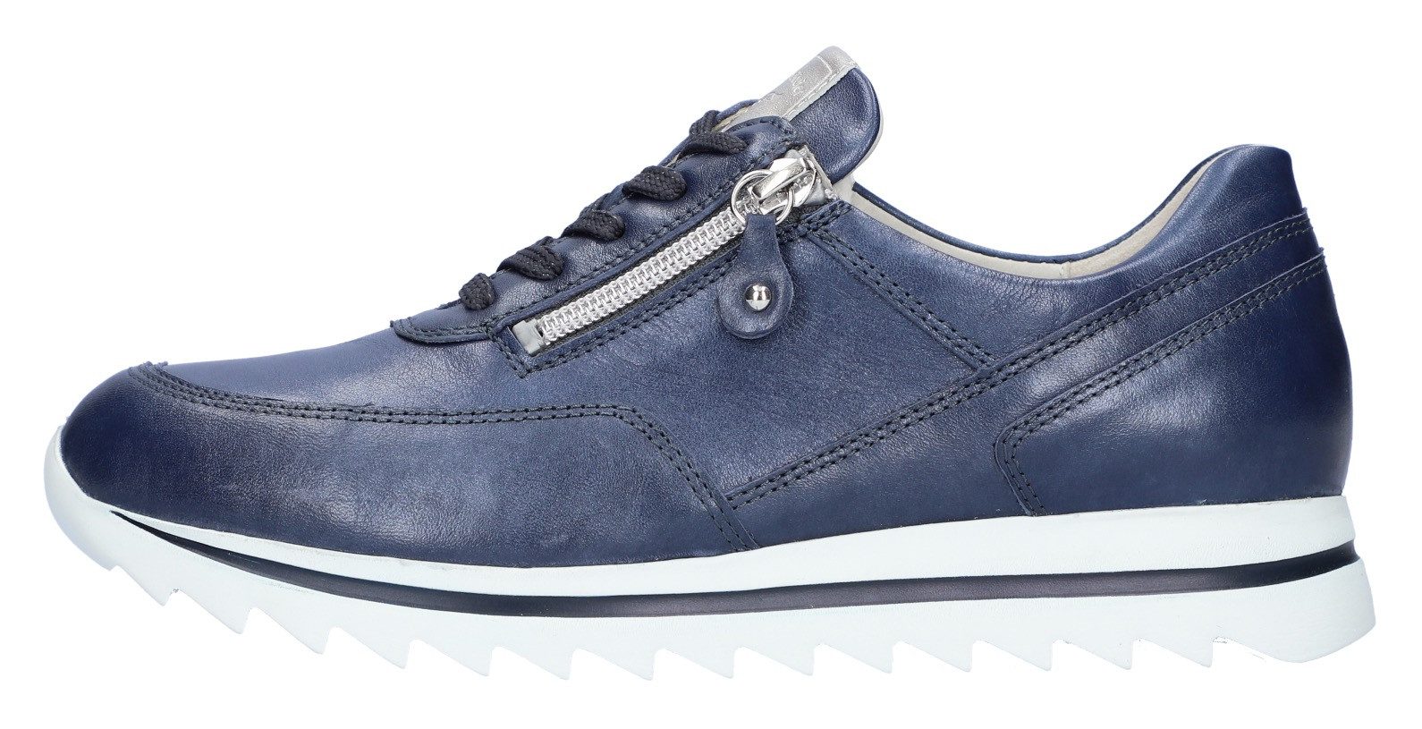 Waldläufer Sneakers met sleehak Haiba , veterschoenen, lage schoen, vrijetijdsschoen in comfortabele breedte h (=zeer breed)