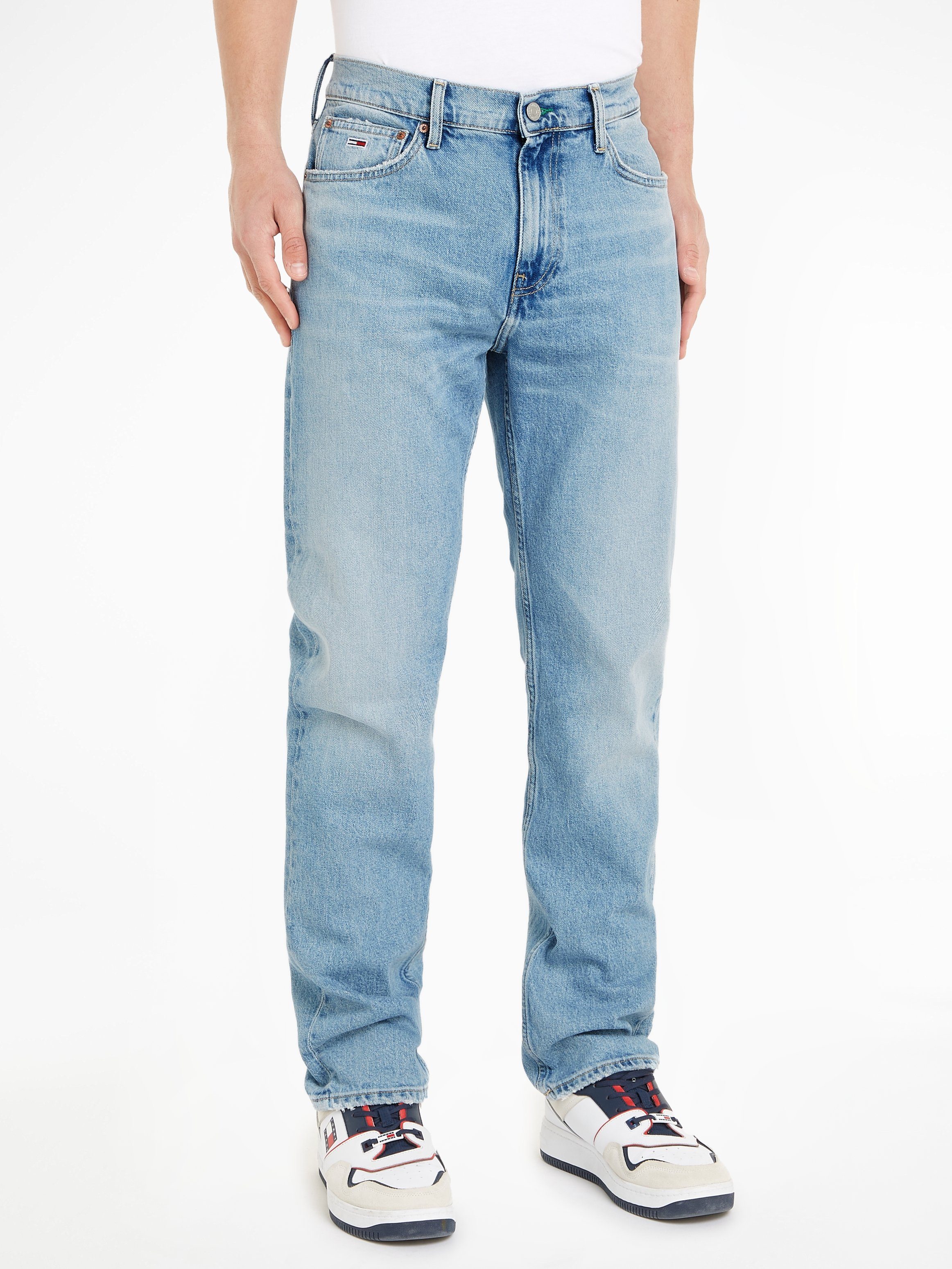 TOMMY JEANS Relax fit jeans Ethan Relaxed Straight heren jeans maat 38 blauw