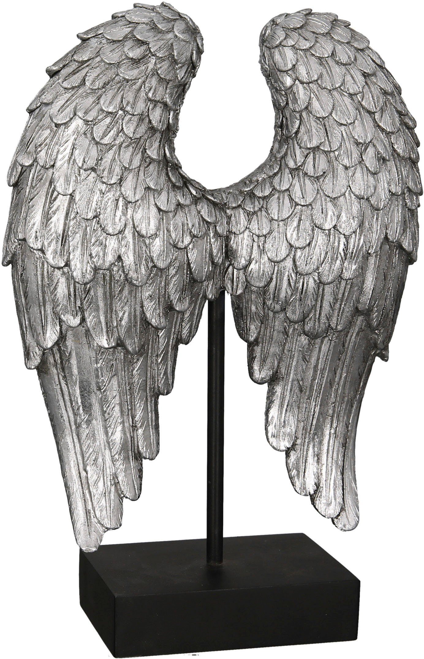 Sculptuur - Beeld - Decoratief - Decoratie vleugels zilver - woondecoratie