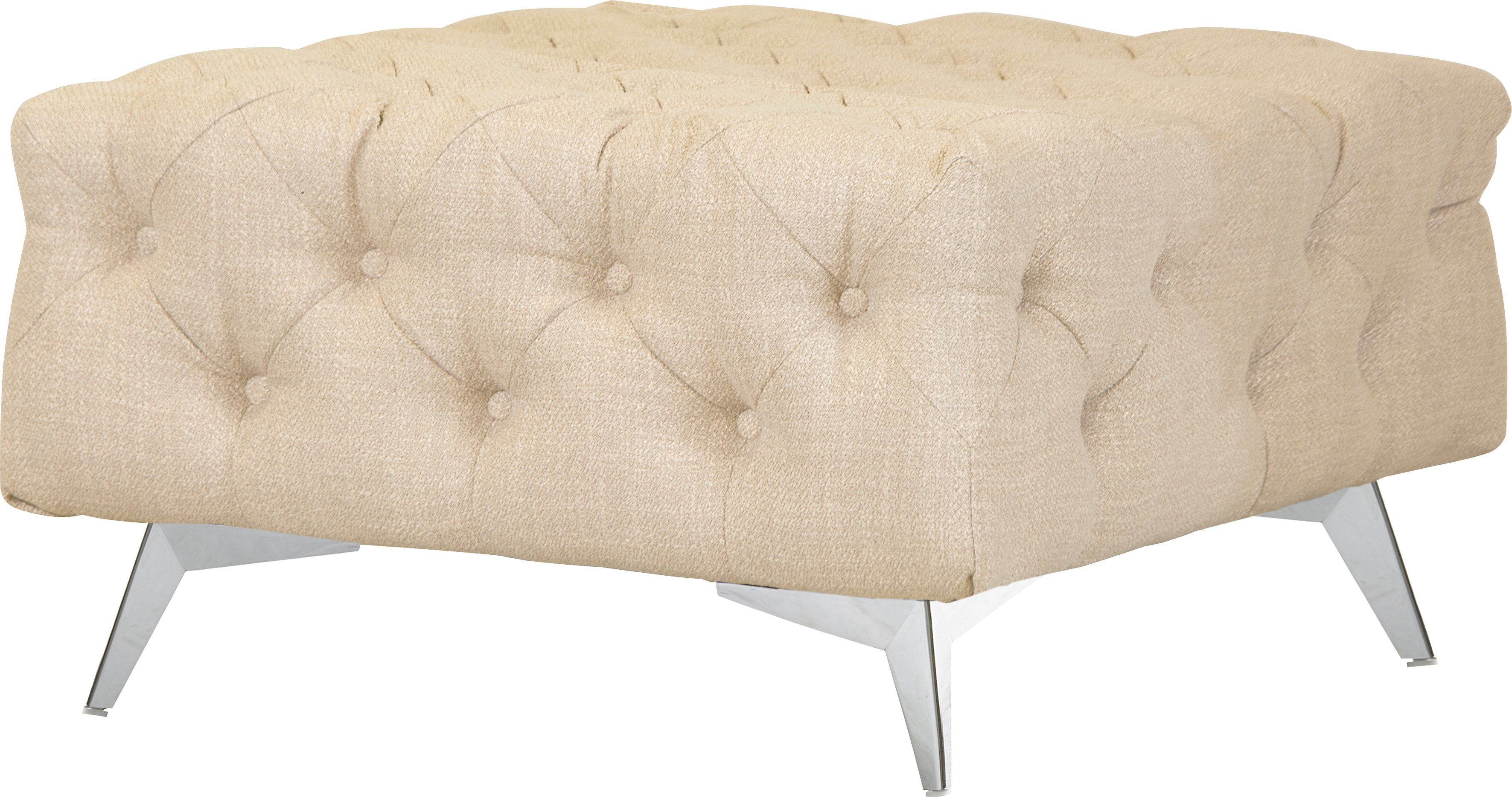 Leonique Hocker Glynis luxueuze capitonnage, moderne chesterfield look, kleur van de poten ter keuze